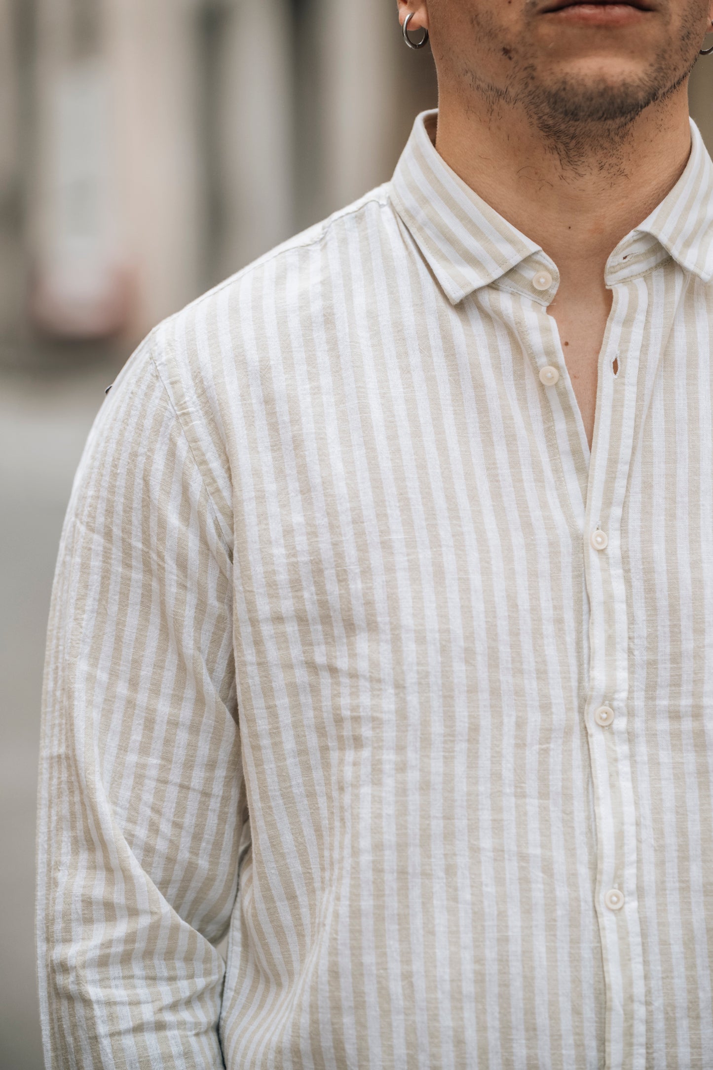Camicia MistoLino OVER/D