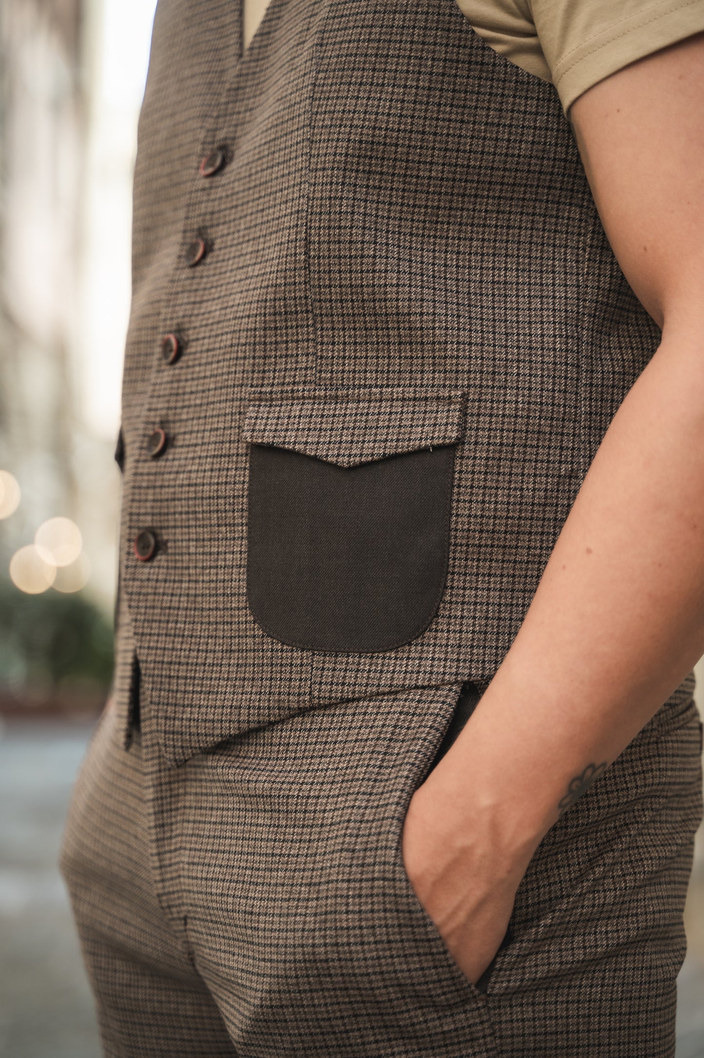 Gilet tasca a toppa OVER/D