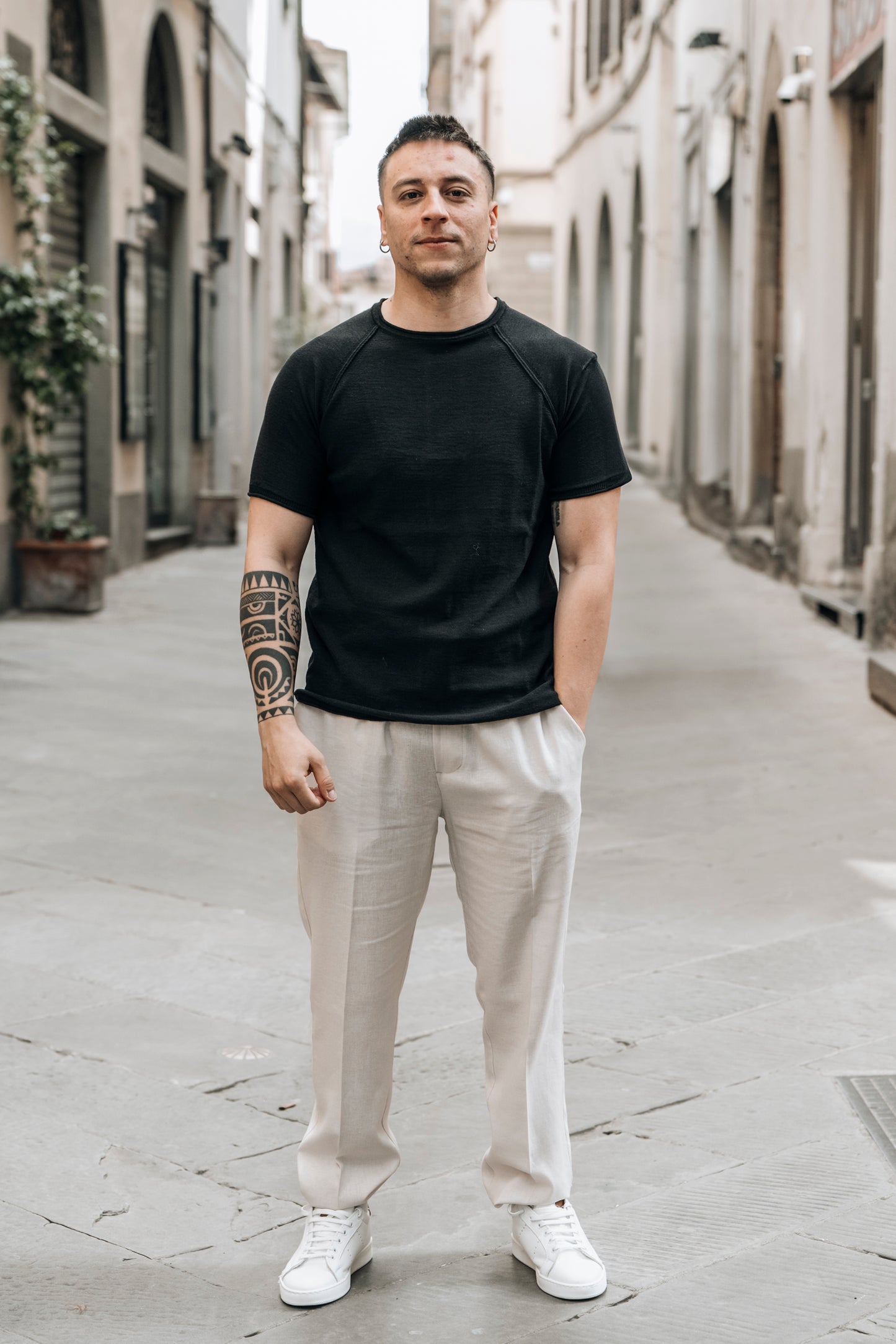 T-shirt in filo OVER/D
