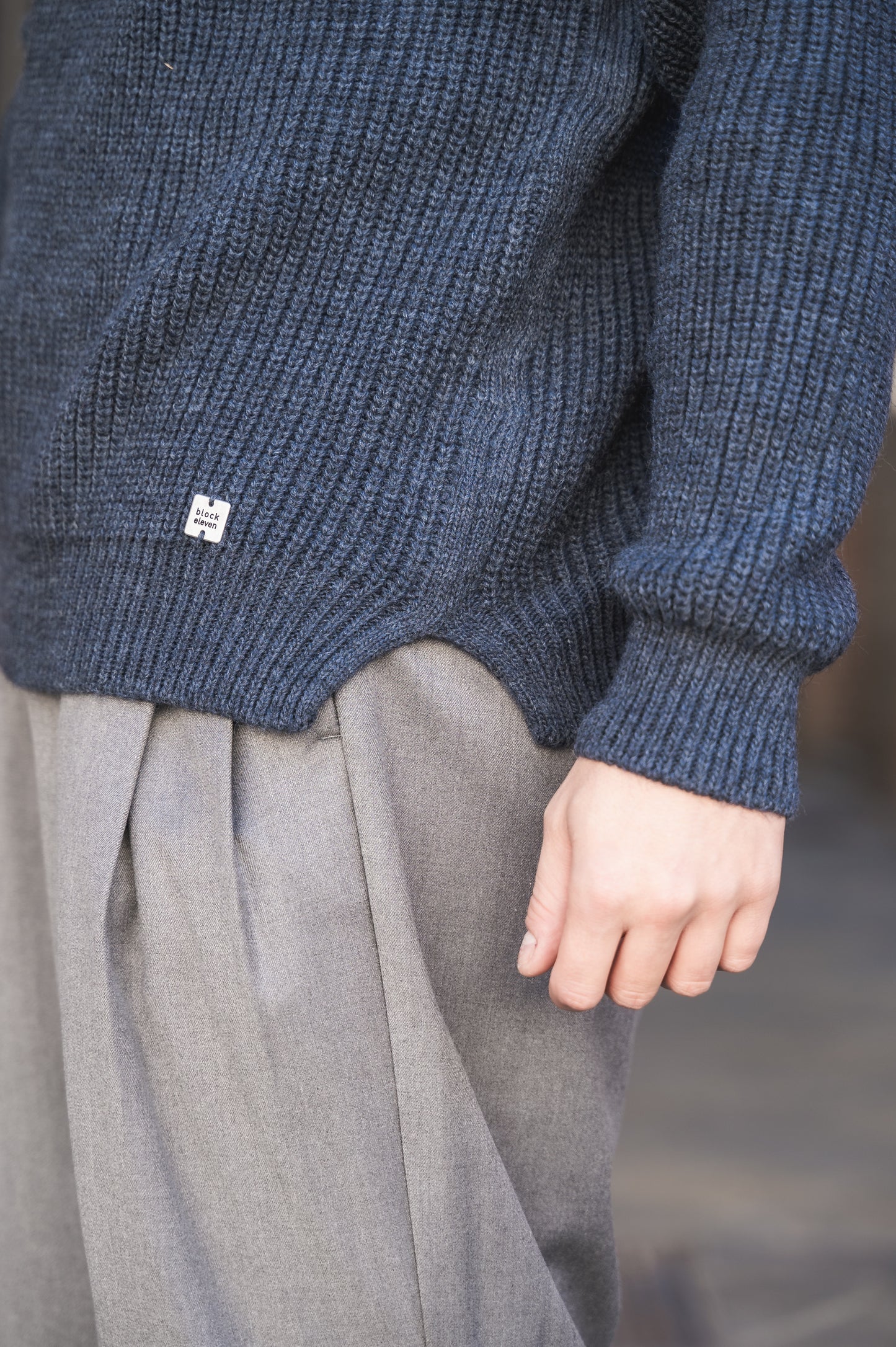 Pull collo polo BL11