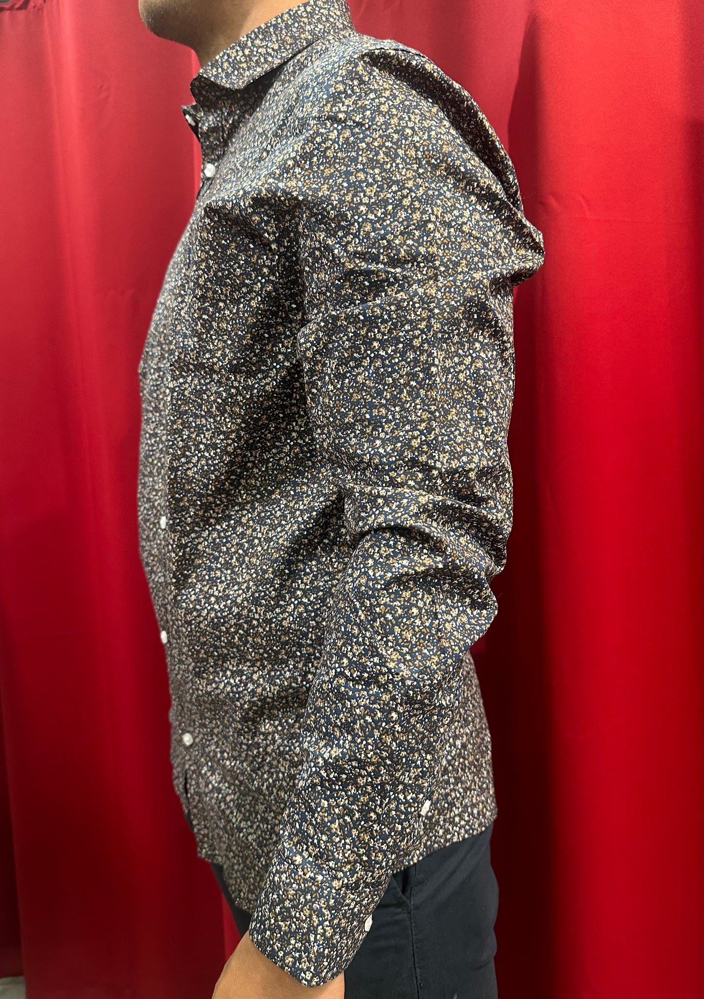 Camicia con Collo Fantasia