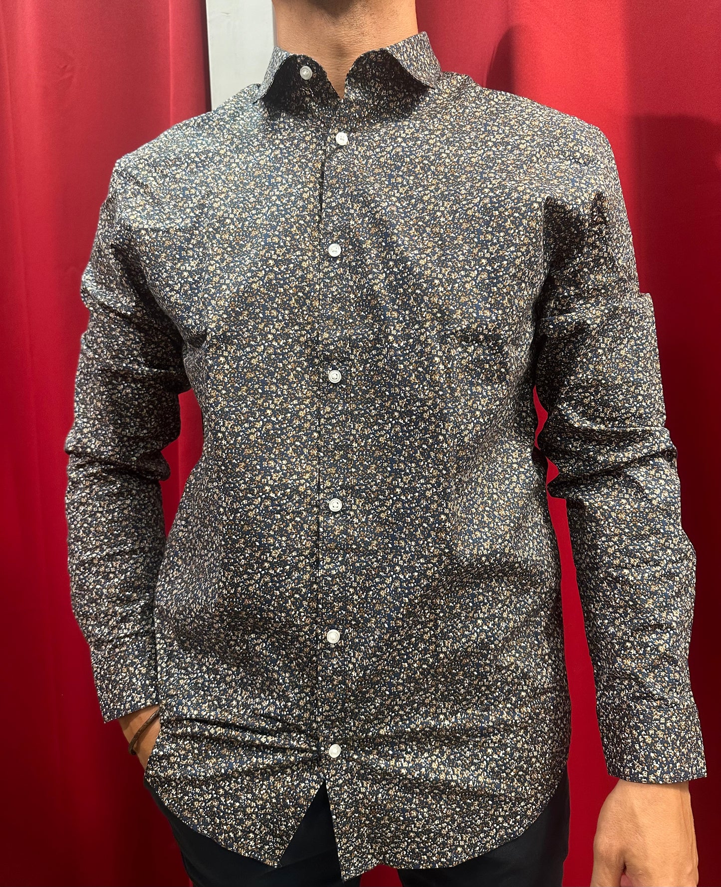 Camicia con Collo Fantasia