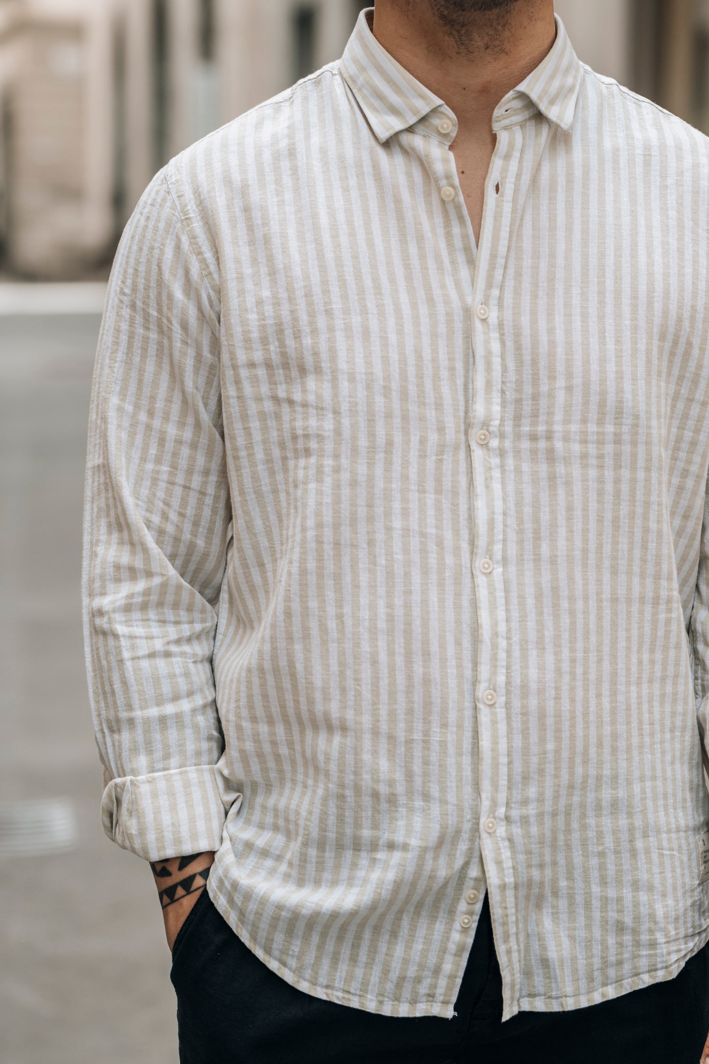 Camicia MistoLino OVER/D