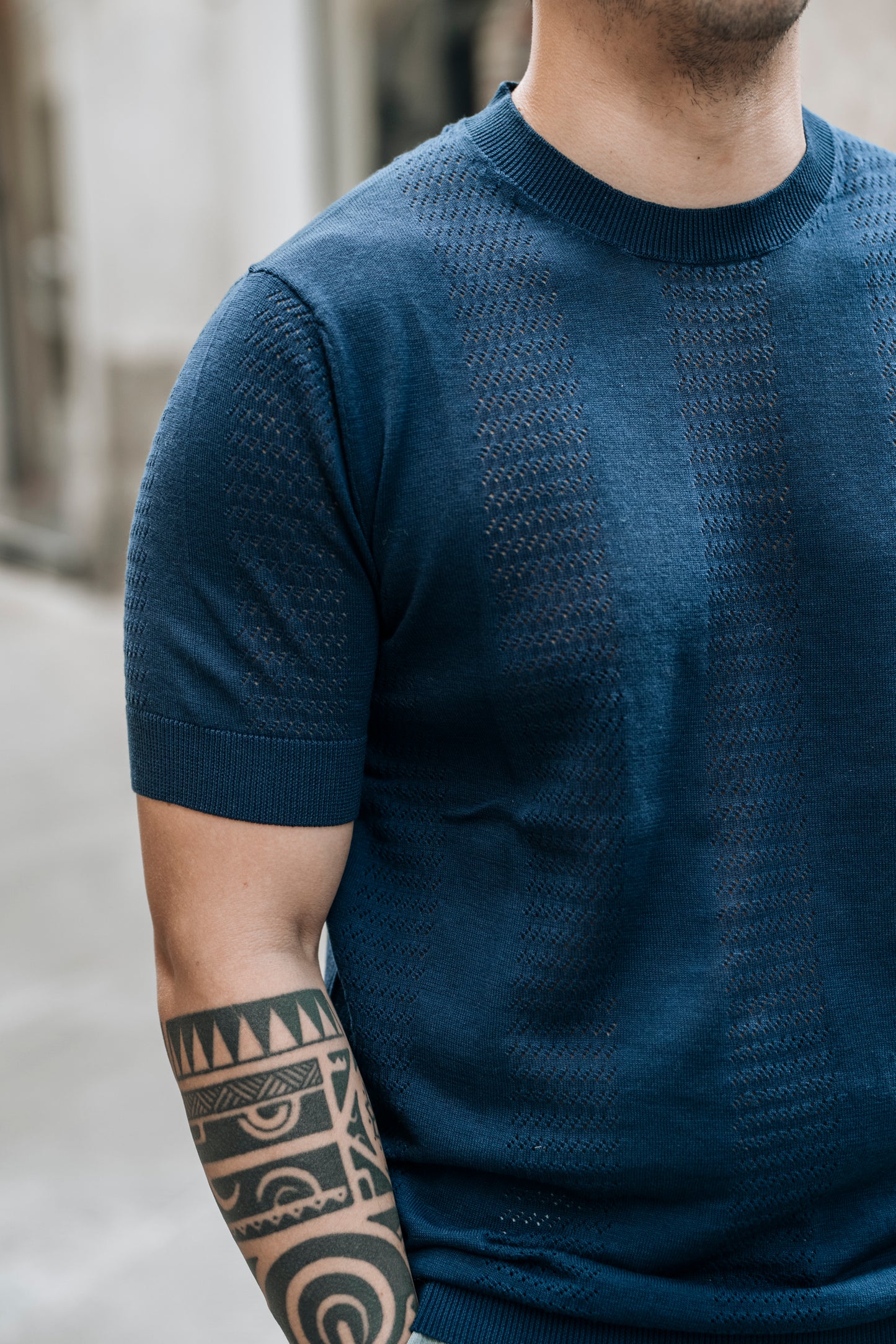 T-shirt traforata OVER/D