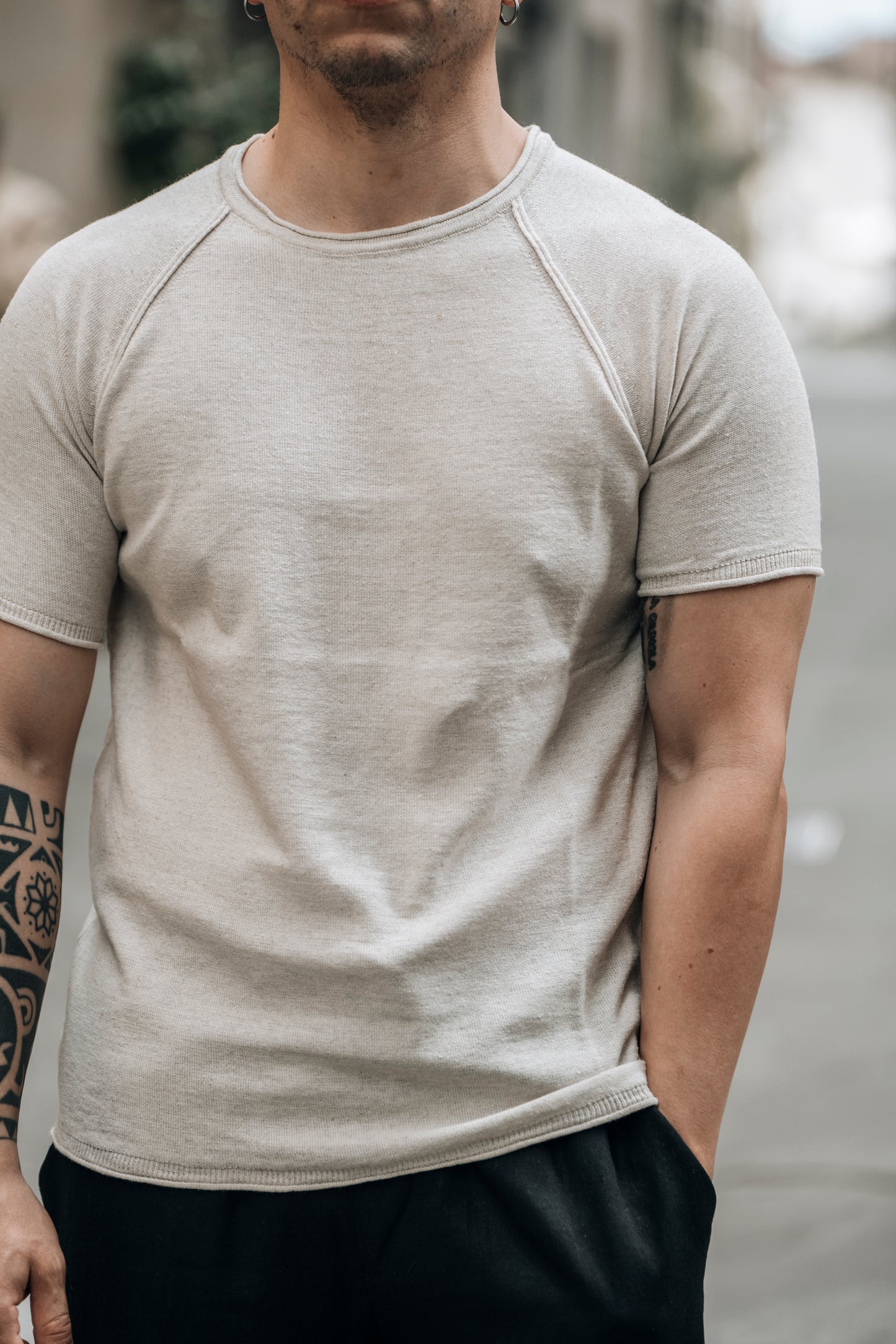T-shirt in filo OVER/D