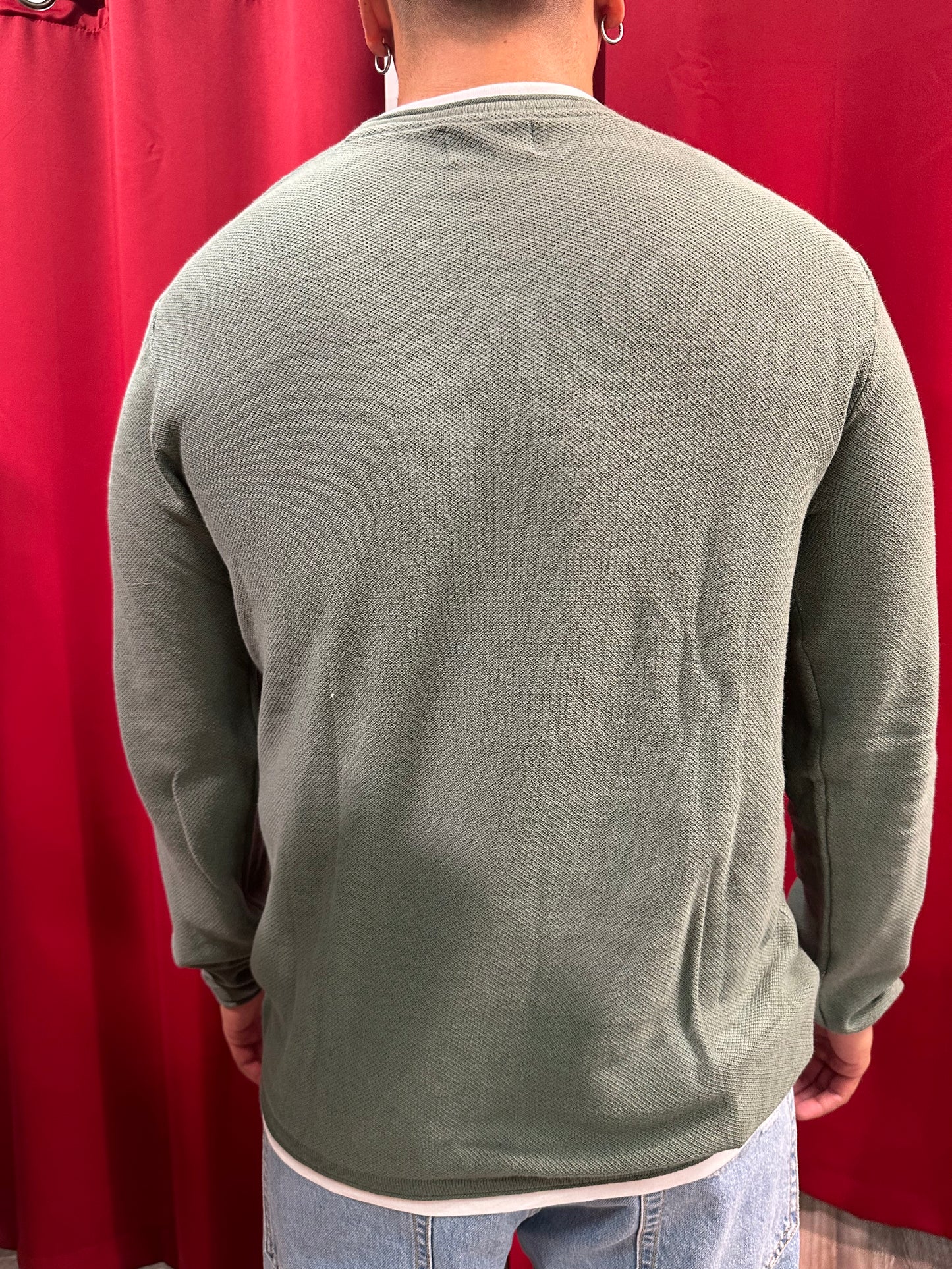 Maglia doppio collo cotone