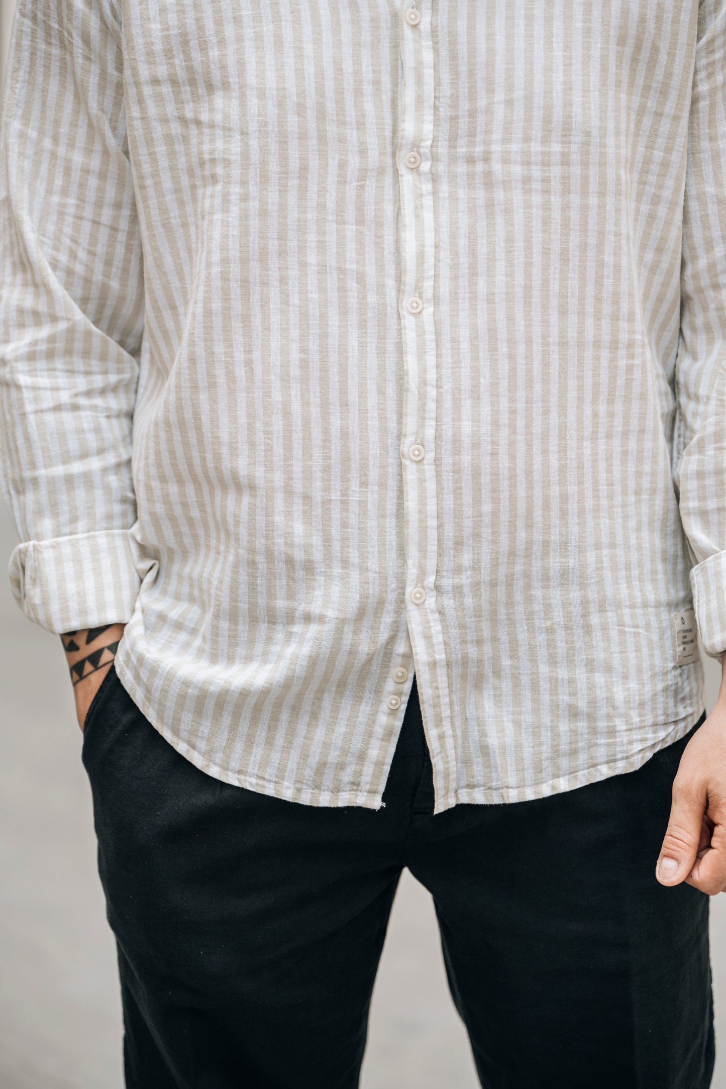Camicia MistoLino OVER/D