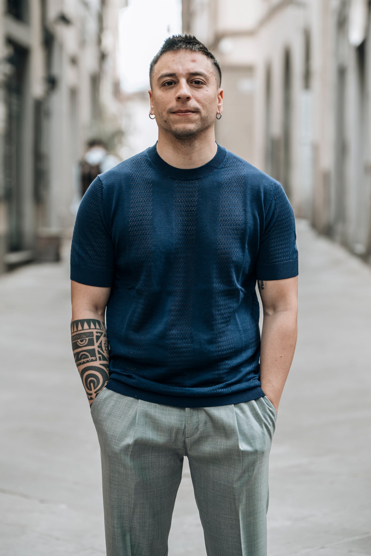 T-shirt traforata OVER/D