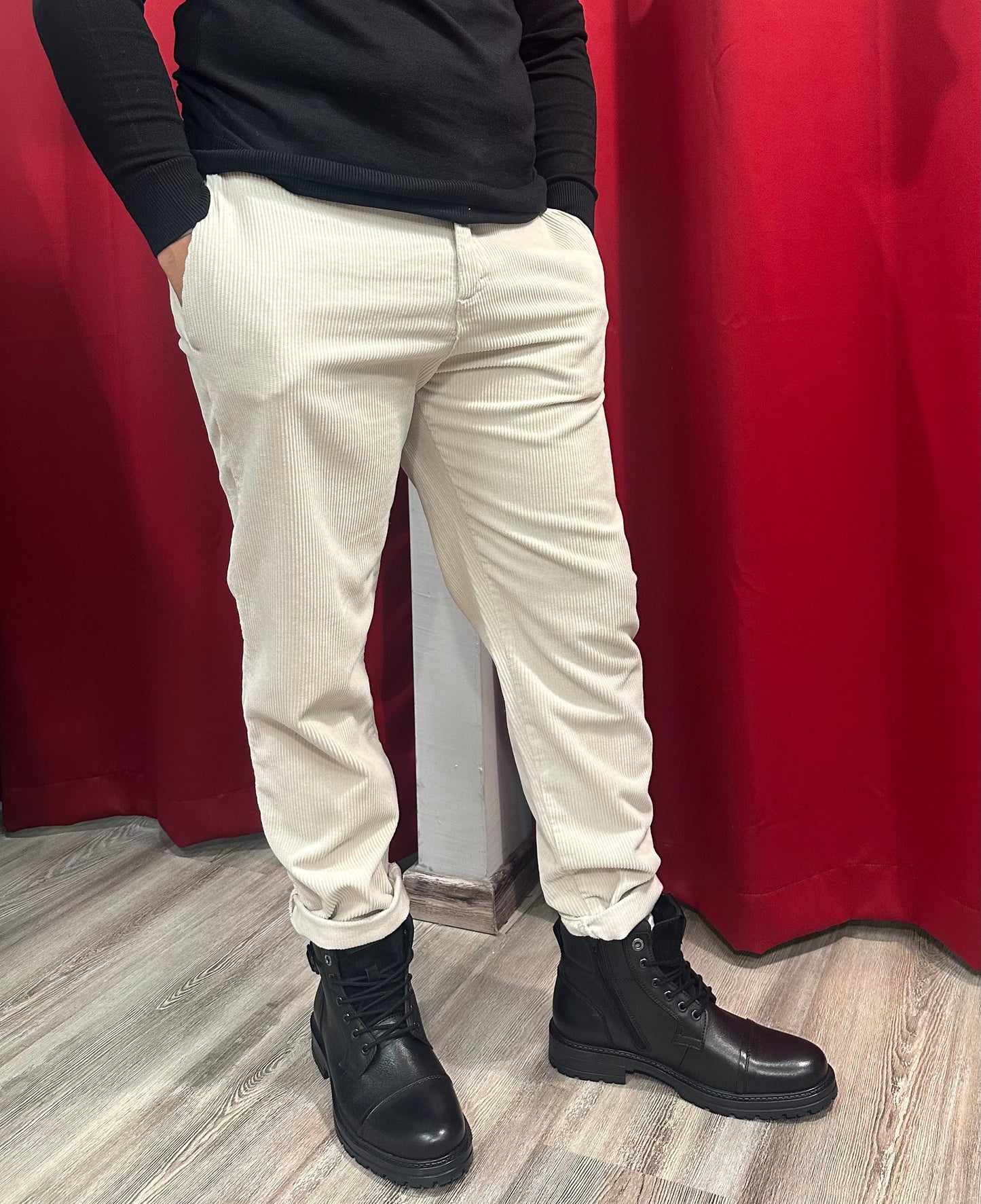 Pantalone Velluto Cropped