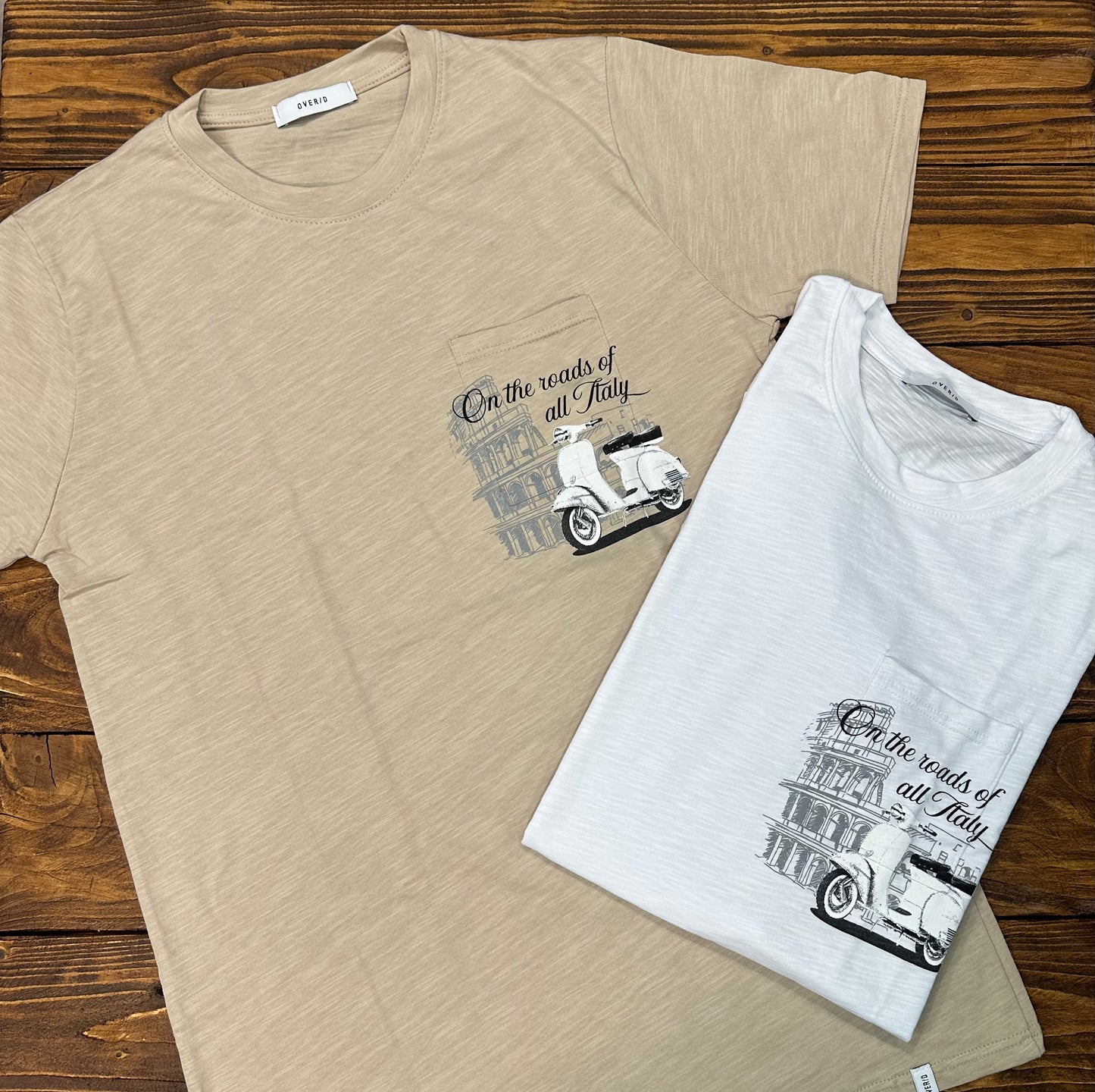 T-Shirt con taschino OVER/D