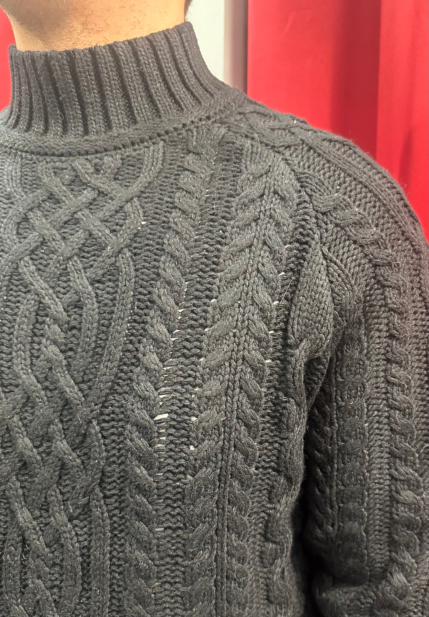 Maglia mezzo collo Strutturata con Trecce