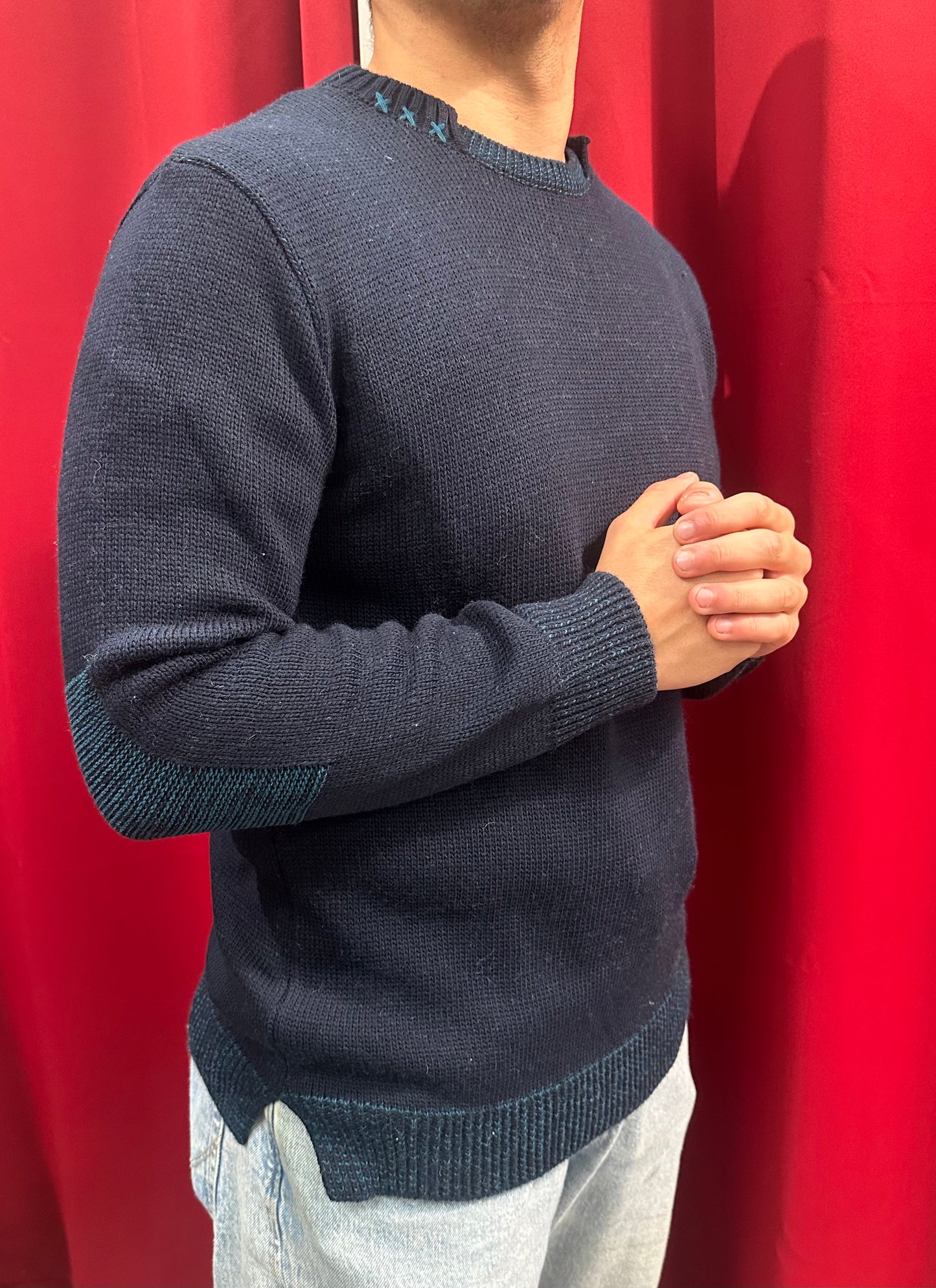 Maglia Paricollo con Toppe