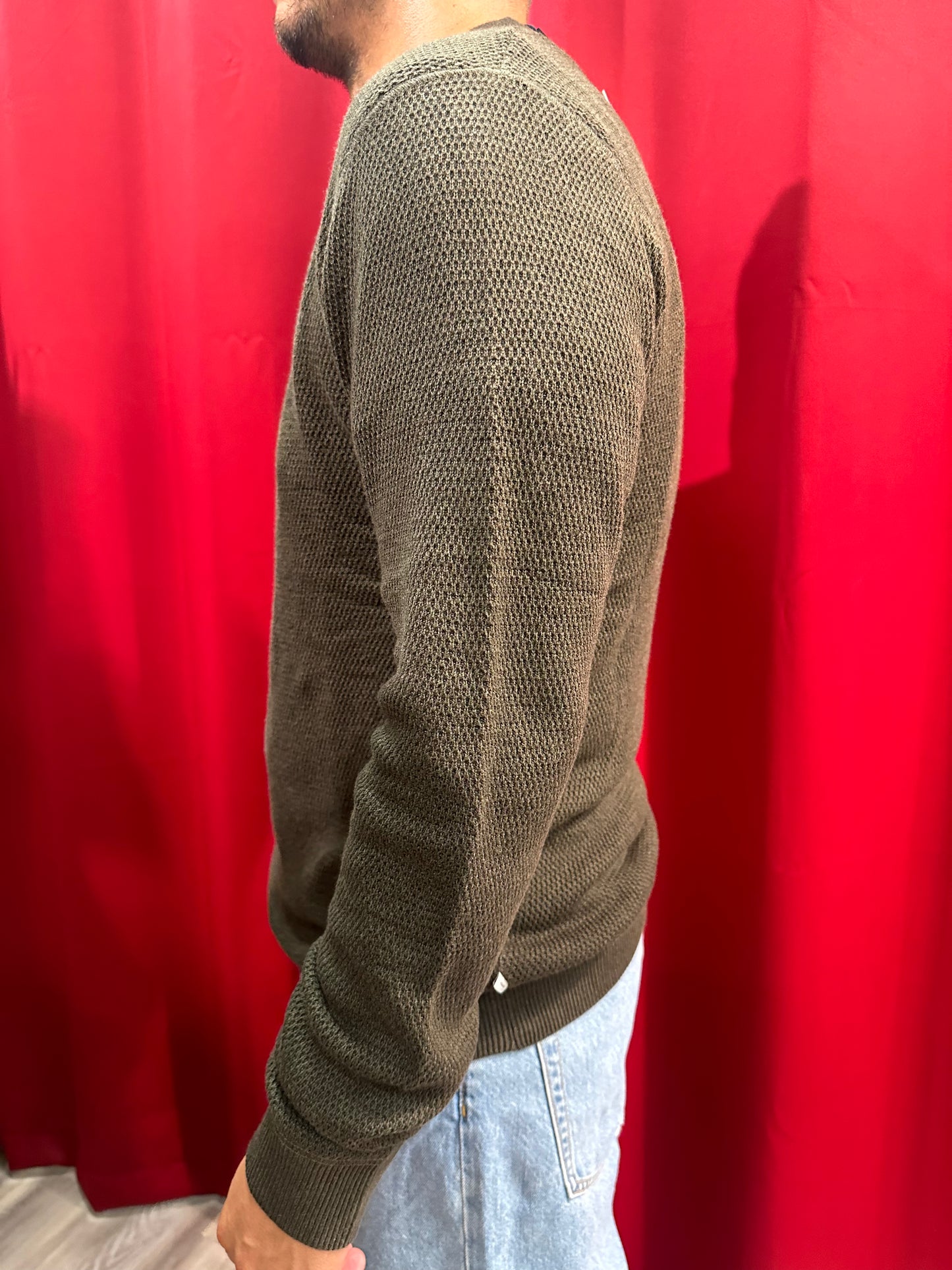 Maglia Paricollo cotone lavorata