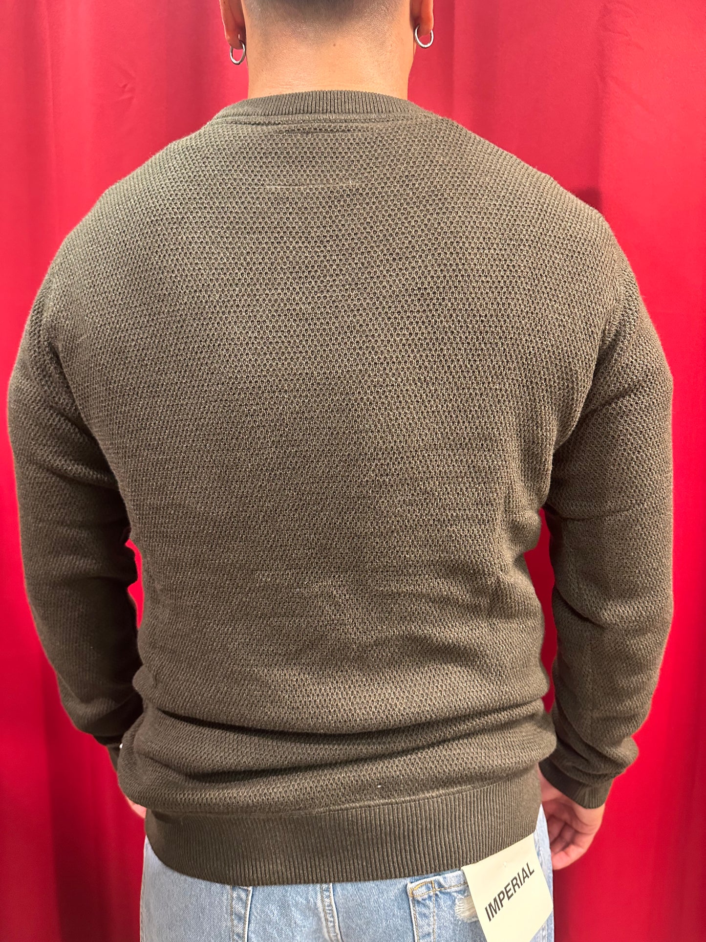 Maglia Paricollo cotone lavorata