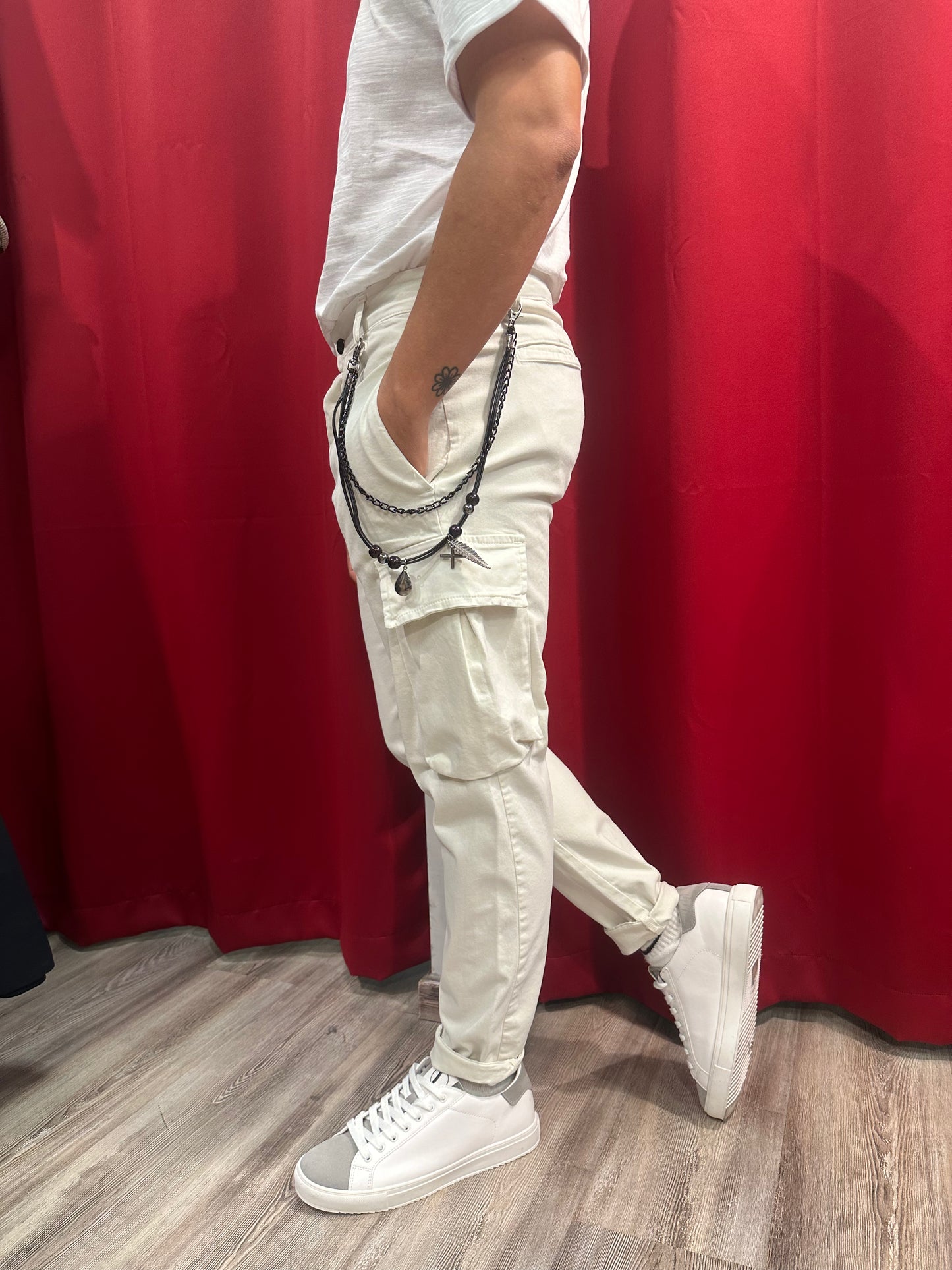 Pantalone Cargo Cropped