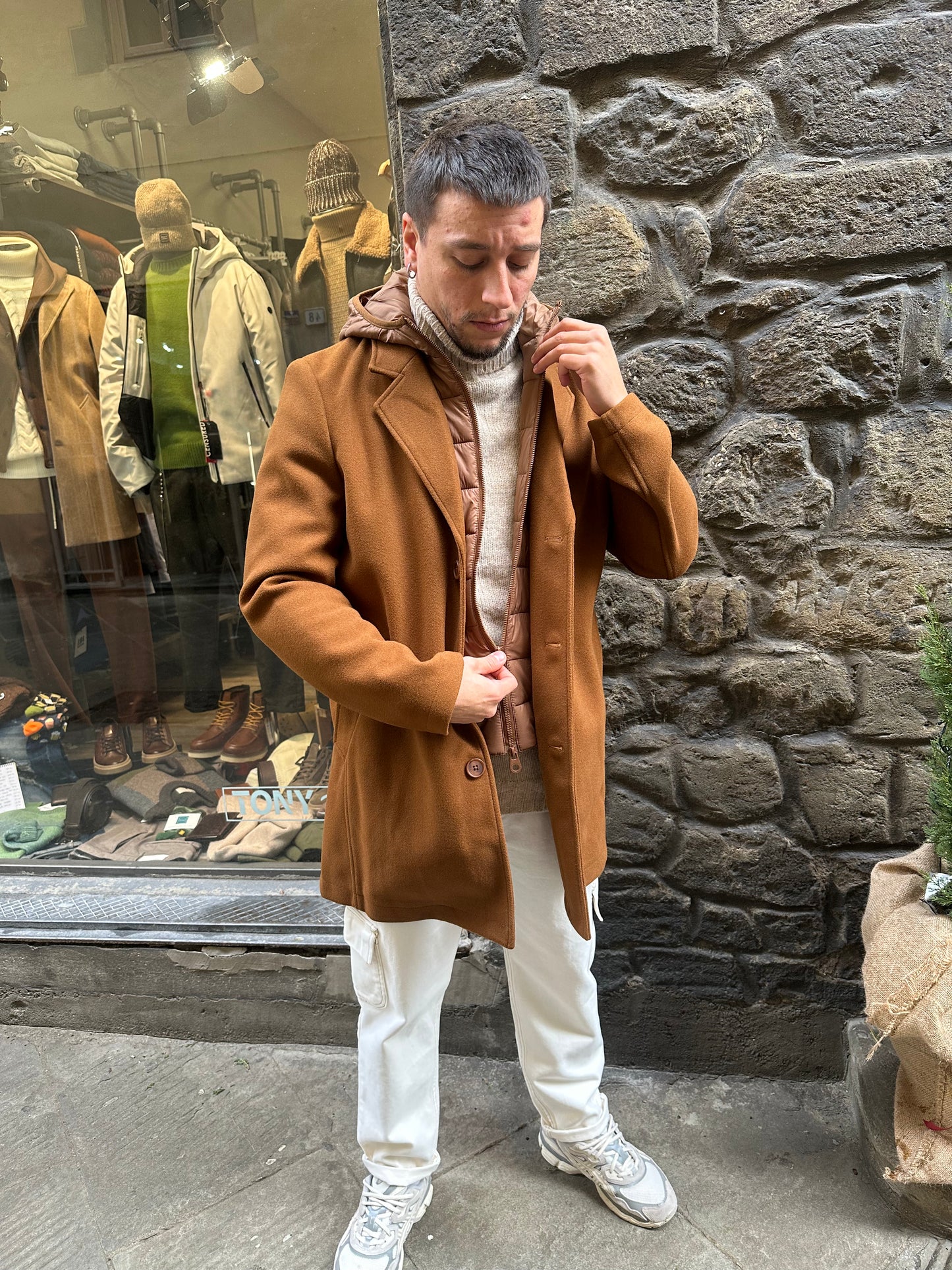 Cappotto con Gilet Removibile