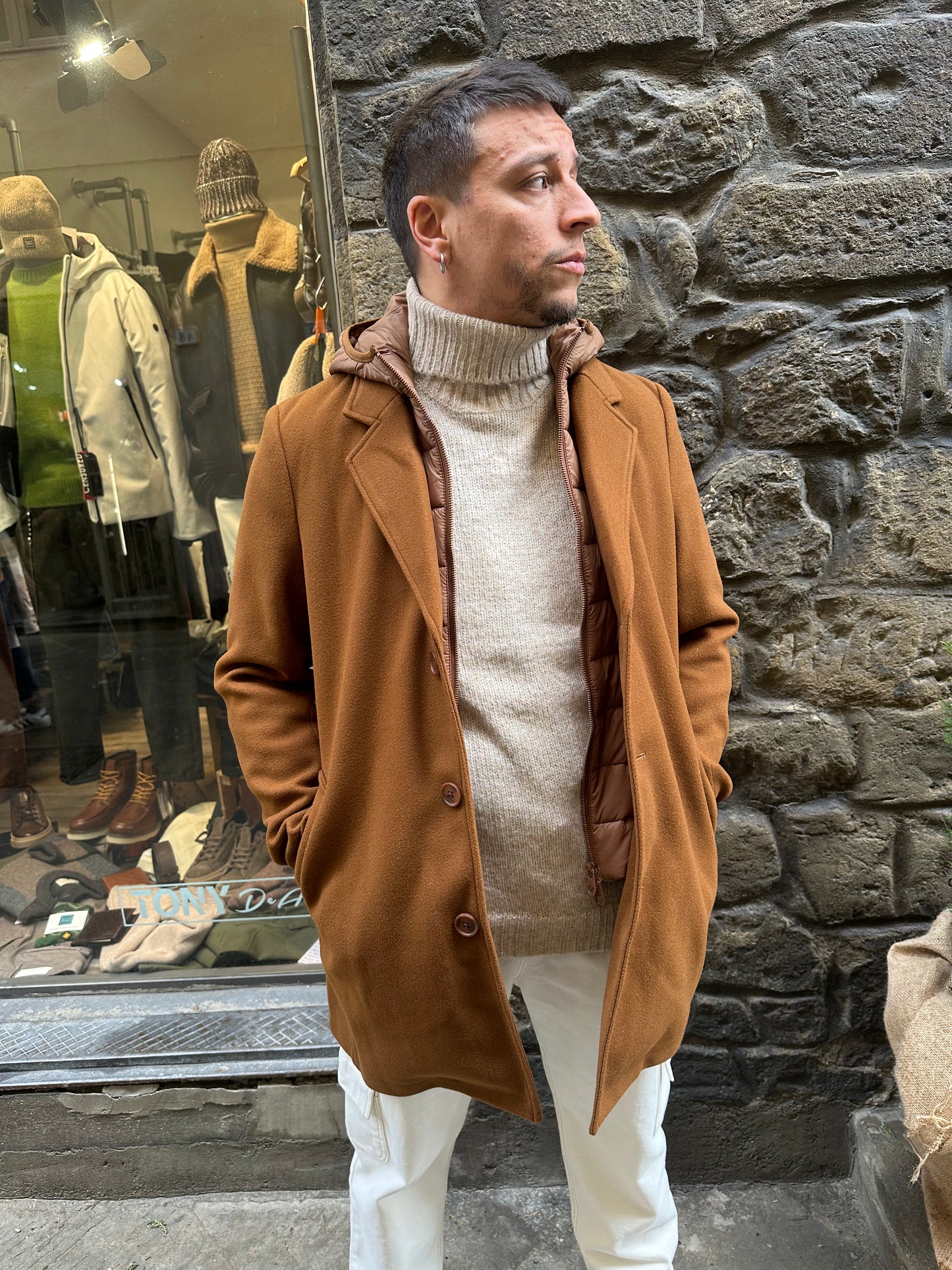Cappotto con Gilet Removibile