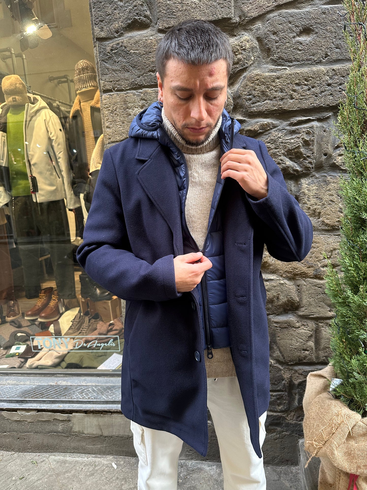 Cappotto con Gilet Removibile