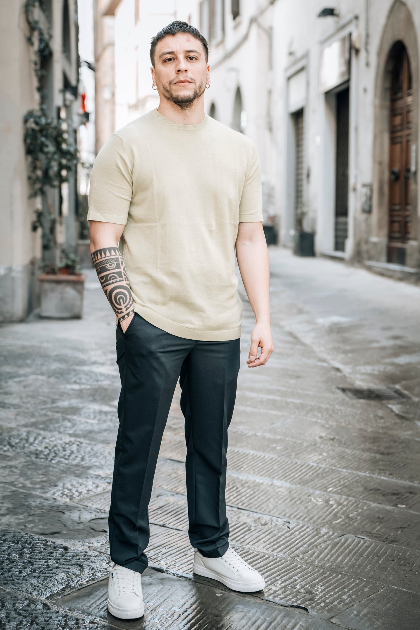 T-Shirt in filo OVER/D