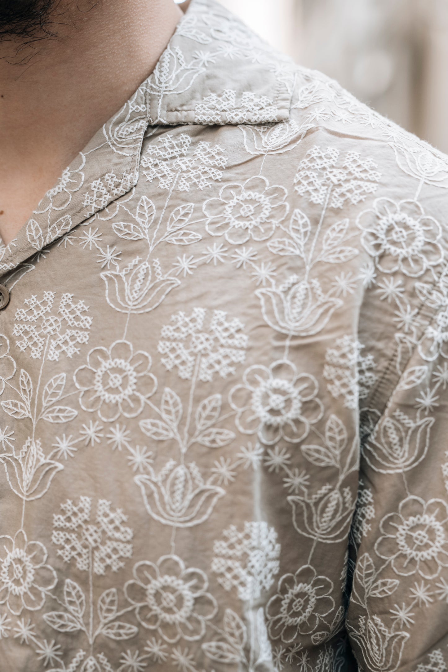 Camicia mezza manica ricamata JACK&JONES