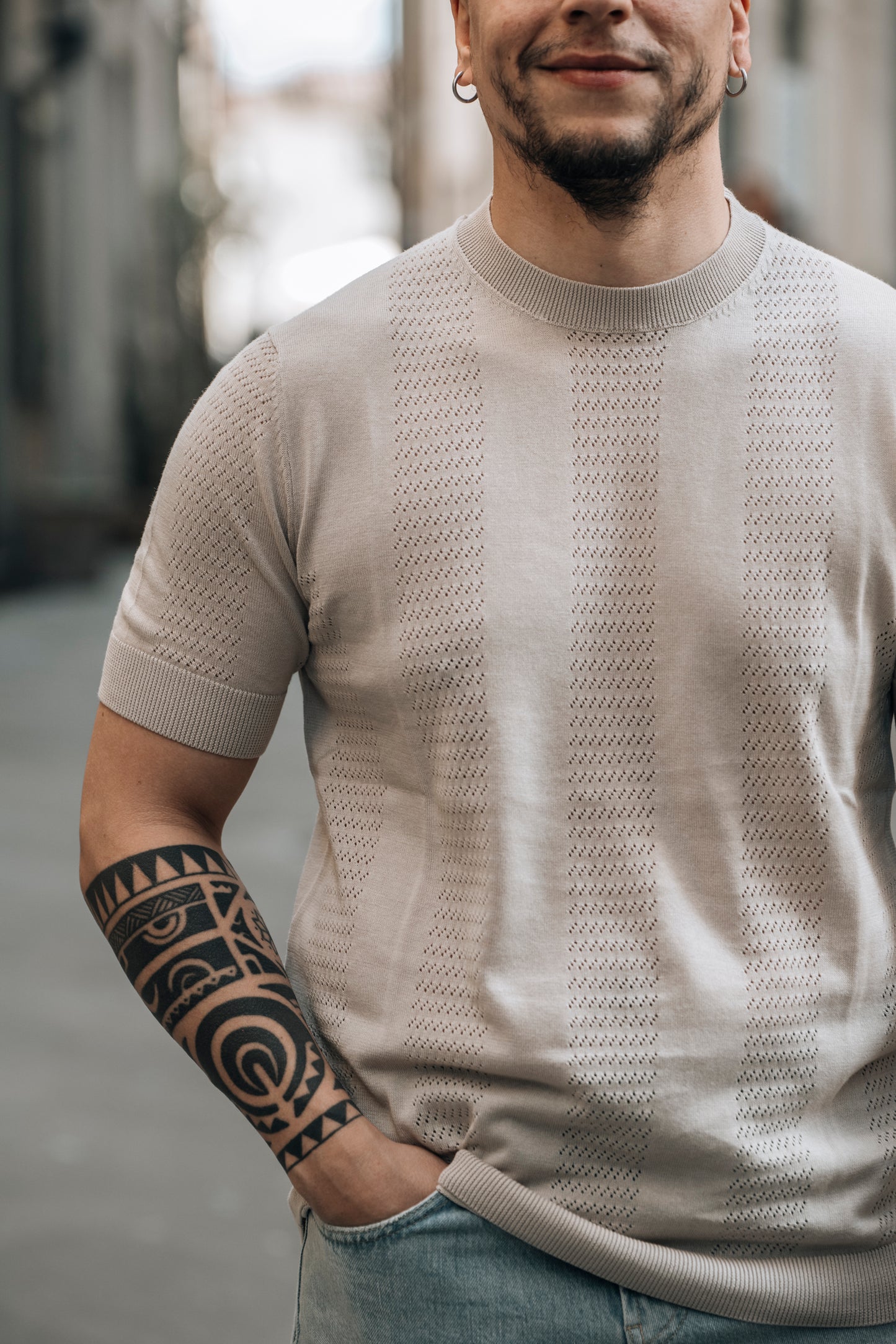 T-Shirt traforata OVER/D