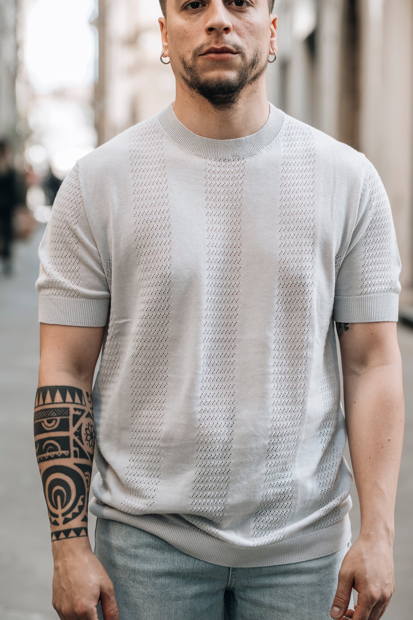 T-shirt traforata OVER/D
