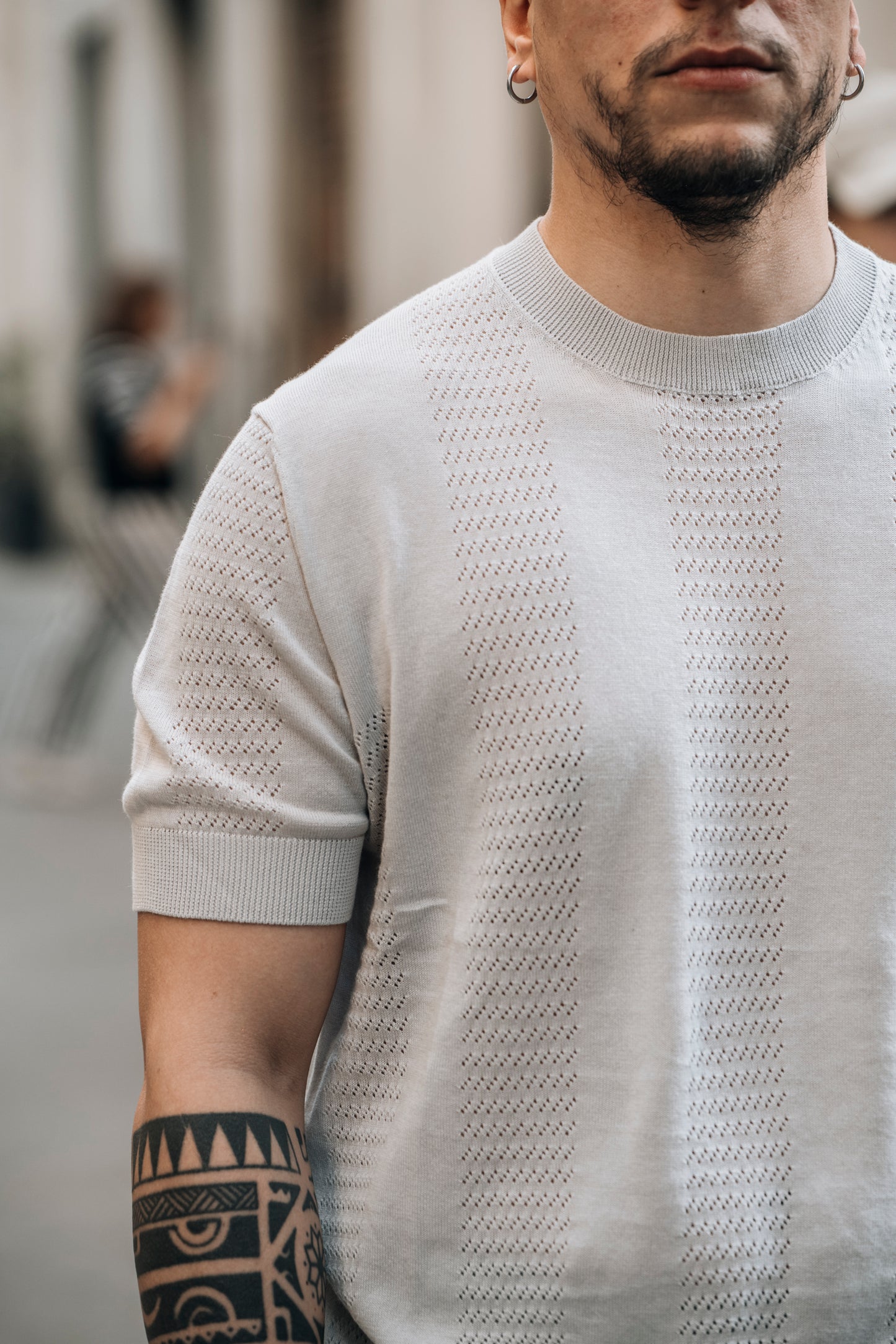 T-shirt traforata OVER/D