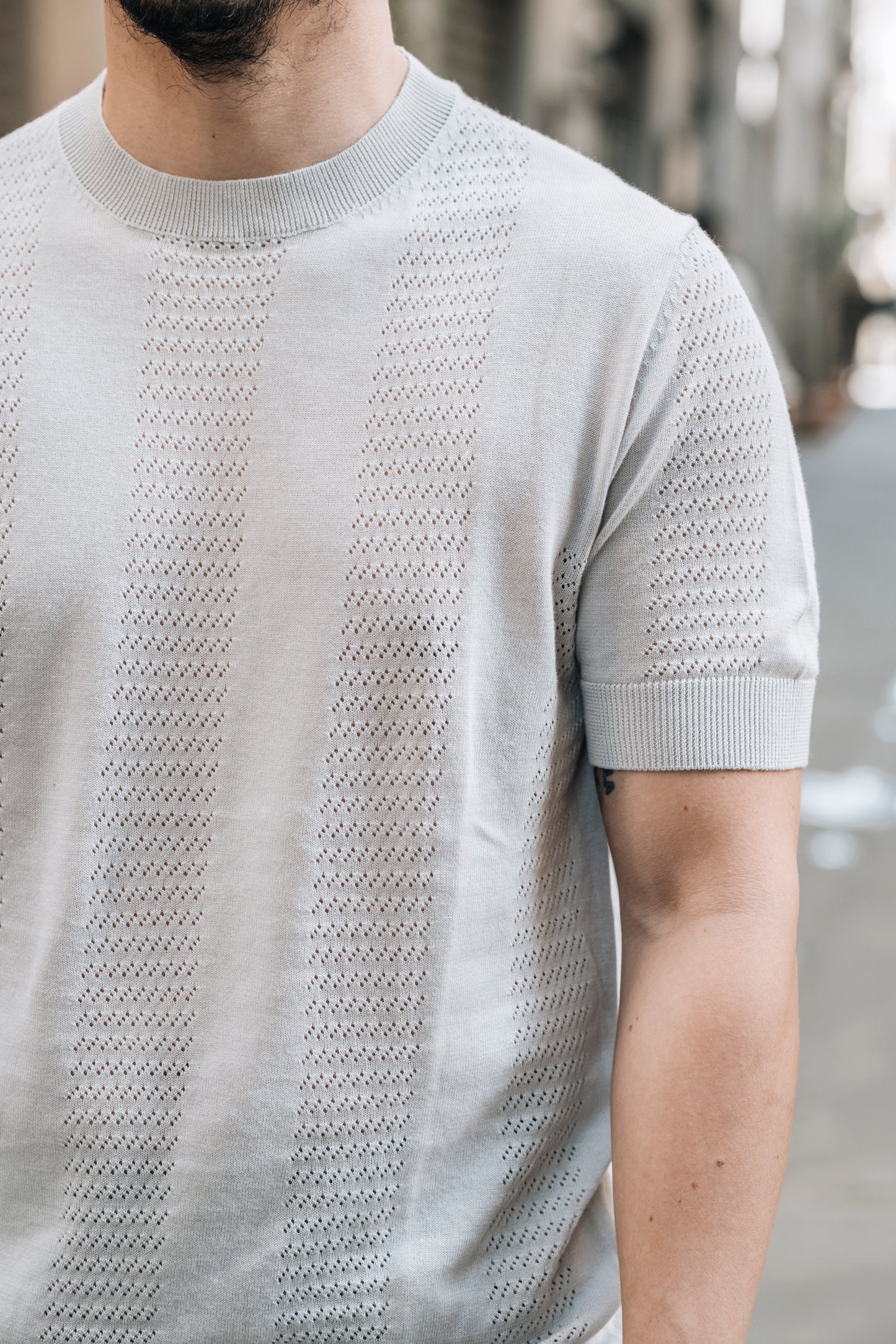 T-shirt traforata OVER/D