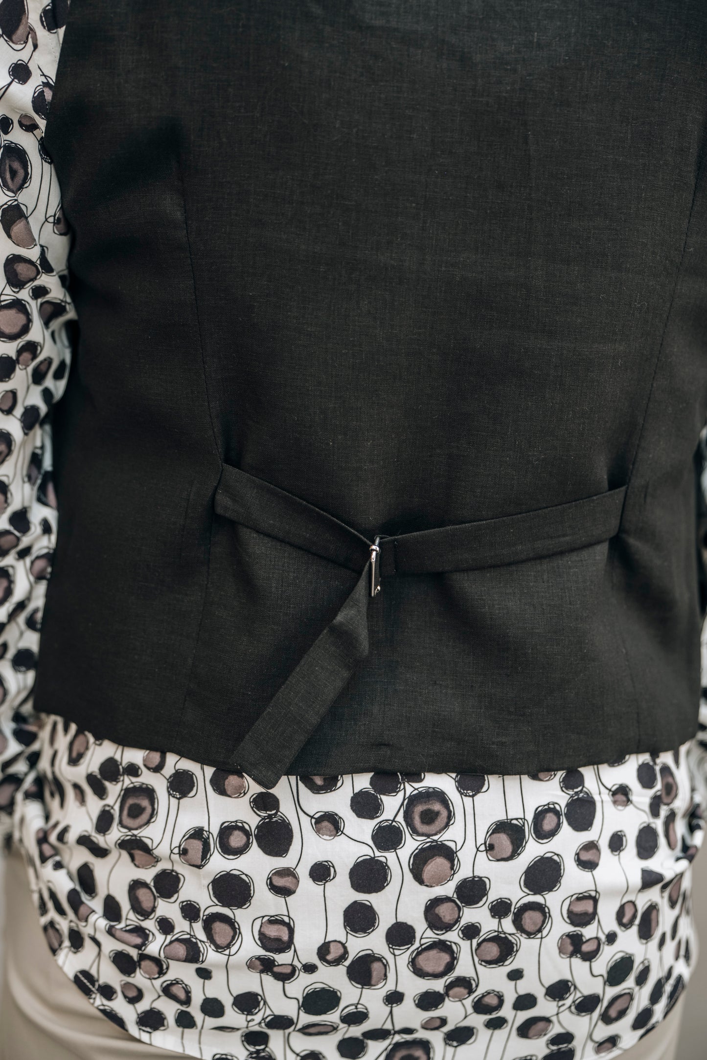 Gilet misto lino OVER/D
