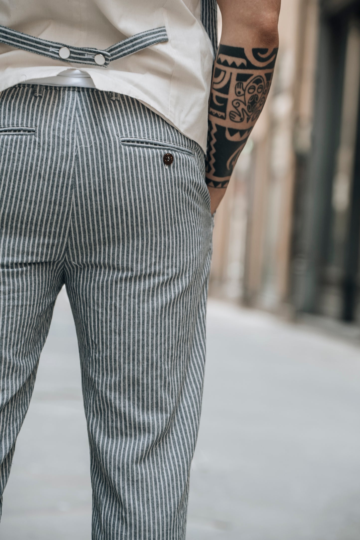 Pantalone righe BLCK11