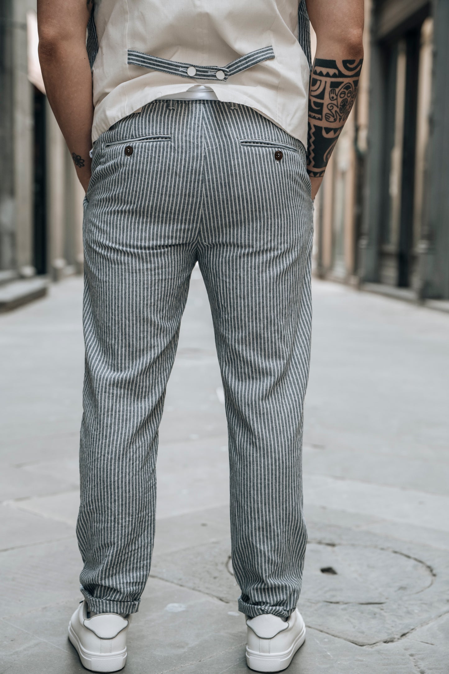 Pantalone righe BLCK11