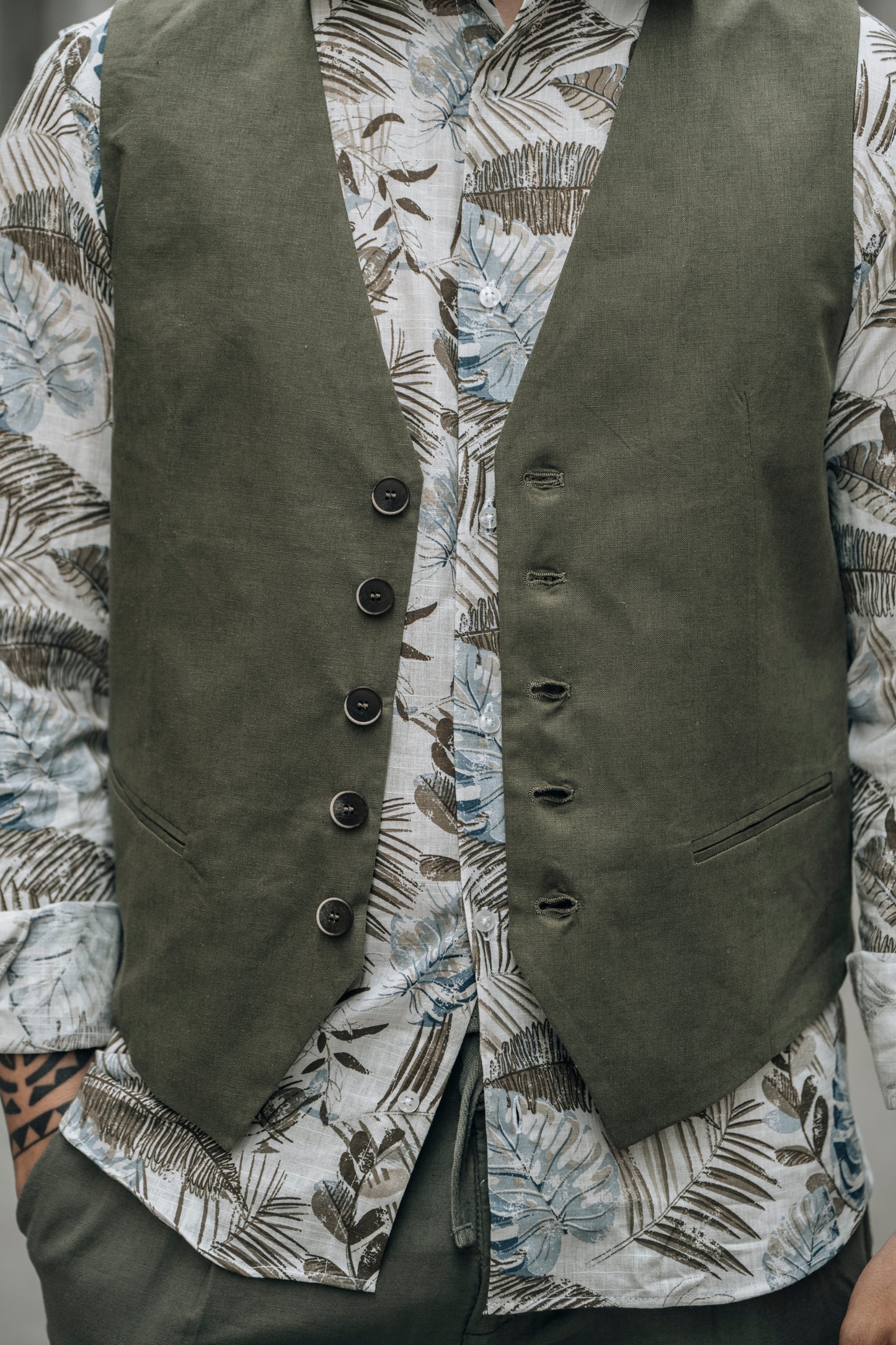 Gilet mistolino OVER/D
