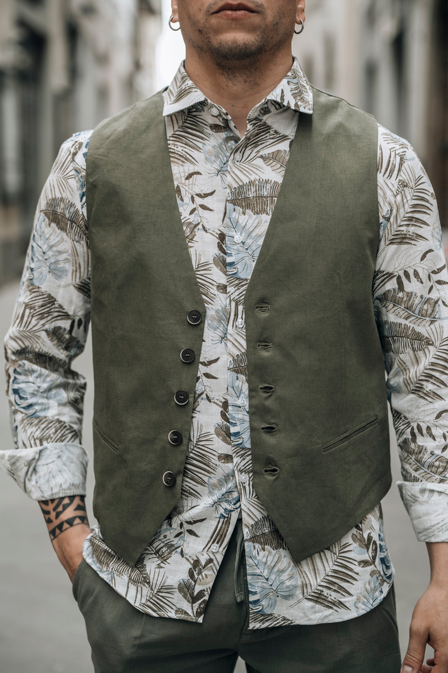 Gilet mistolino OVER/D