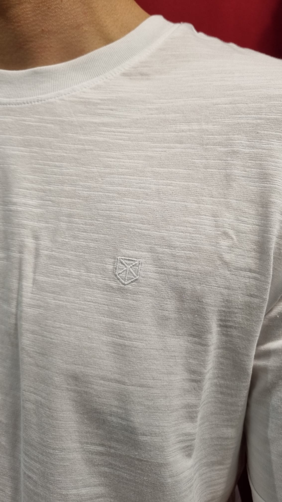 T-shirt cotone fiammato