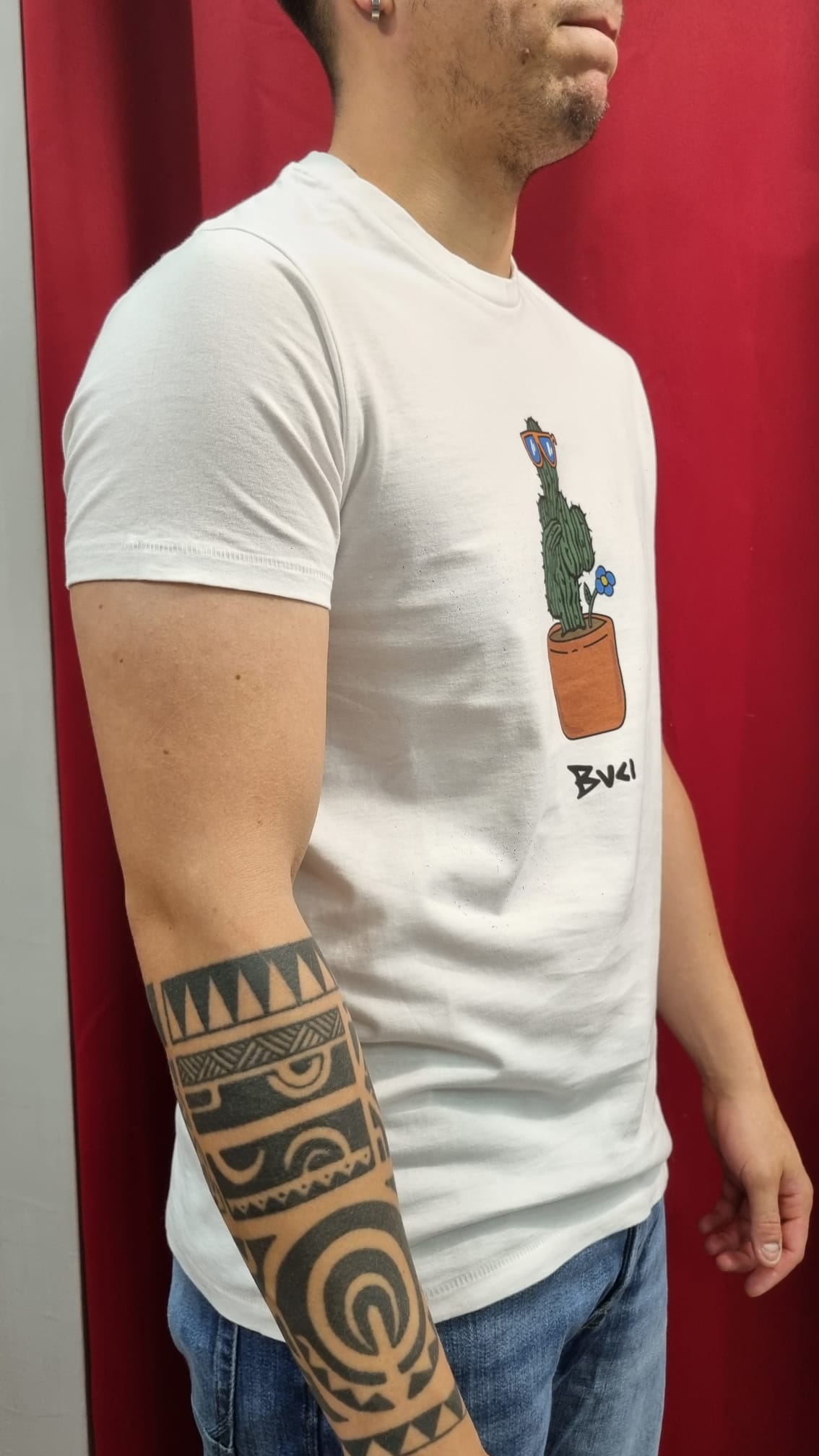 T-shirt BUCI stampa Cactus