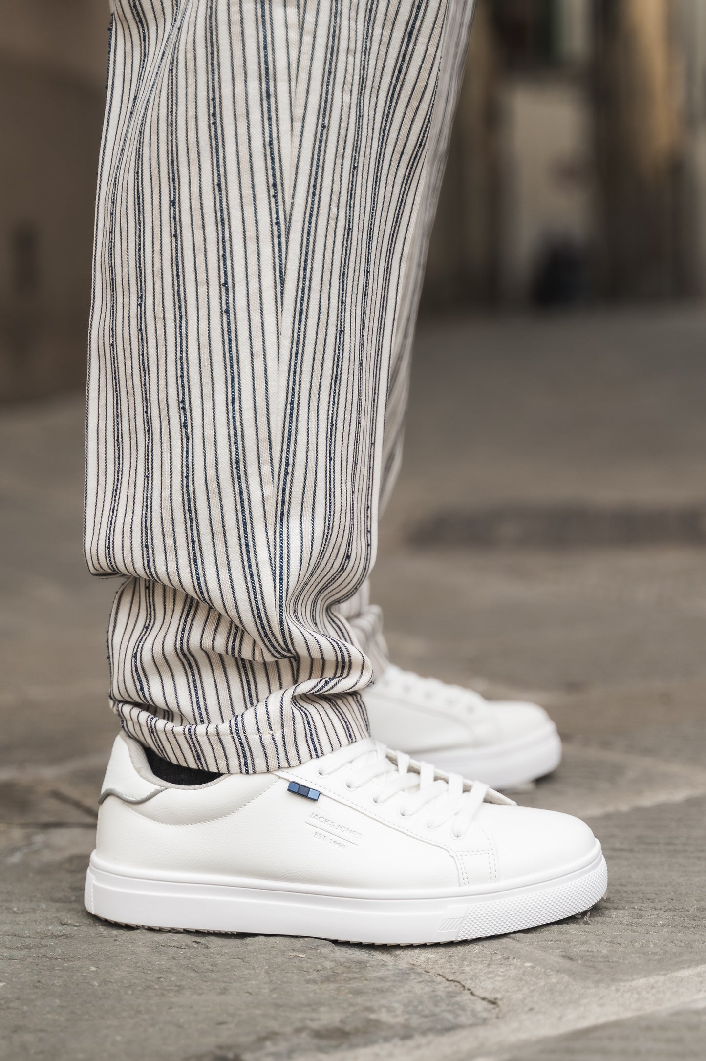 Pantalone rigato OVER/D
