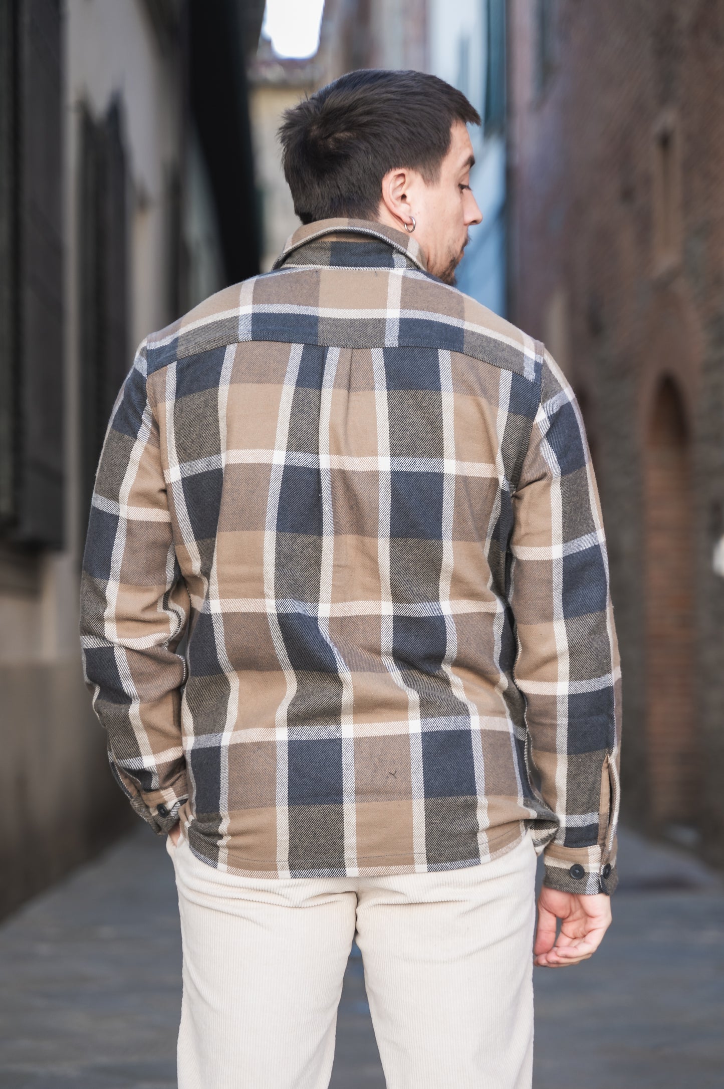Camicione a quadri in flanella J&J