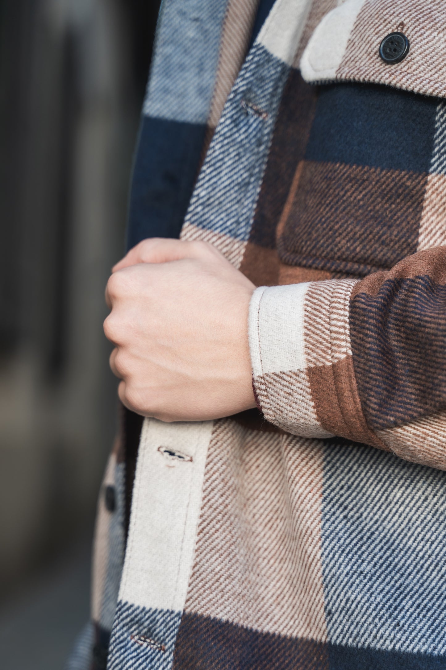 Camicione a quadri in flanella J&J