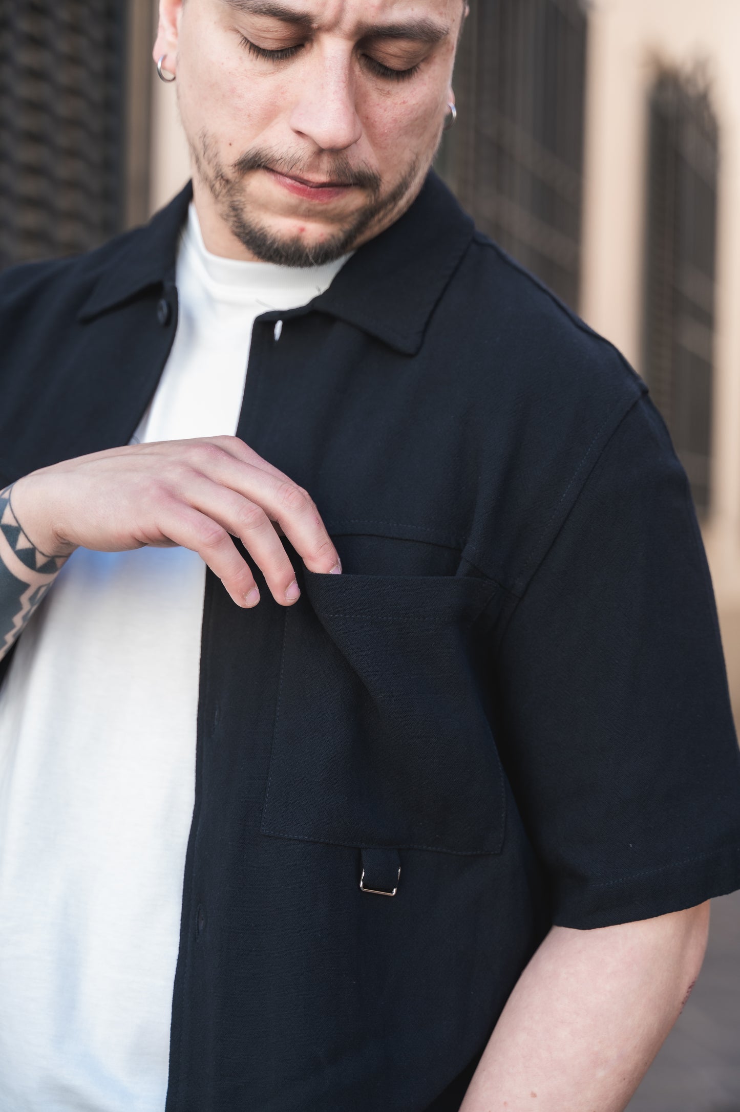 Camicia m.m misto lino IMPERIAL
