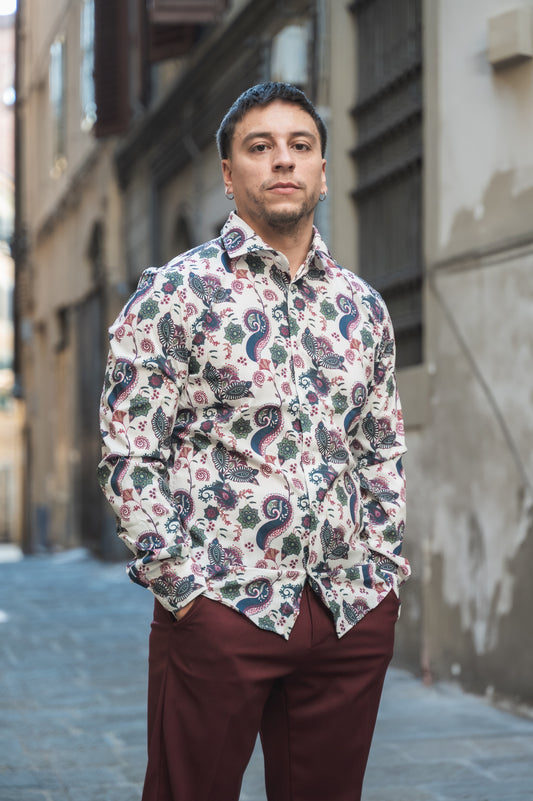 Camicia collo francese OVER/D