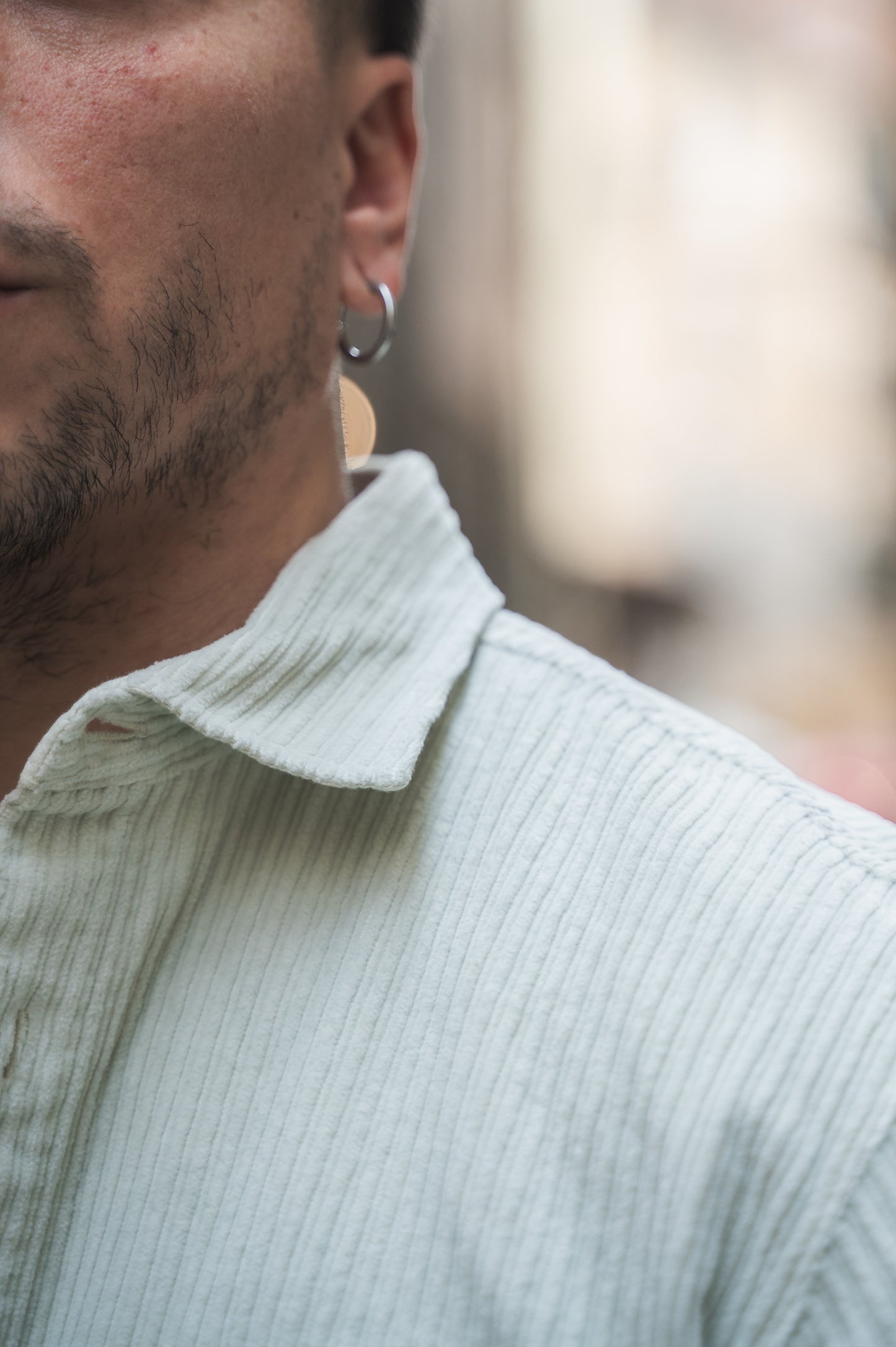 Overshirt in velluto OVER/D