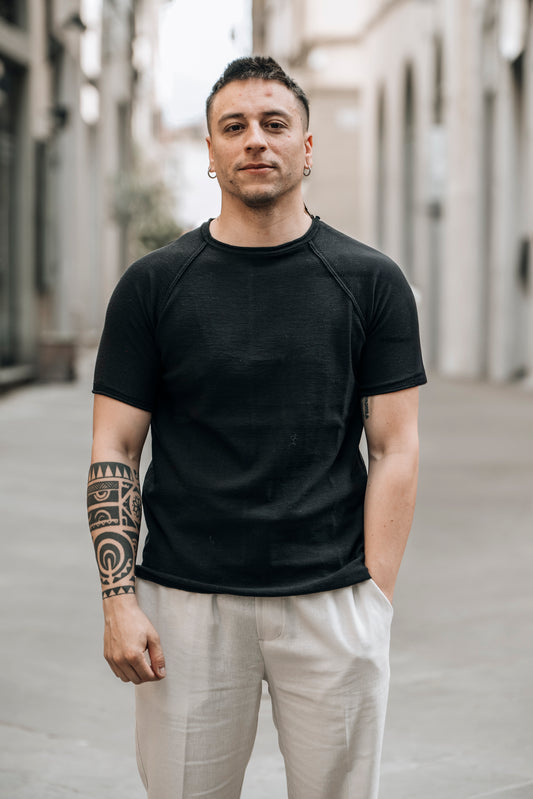 T-shirt in filo OVER/D