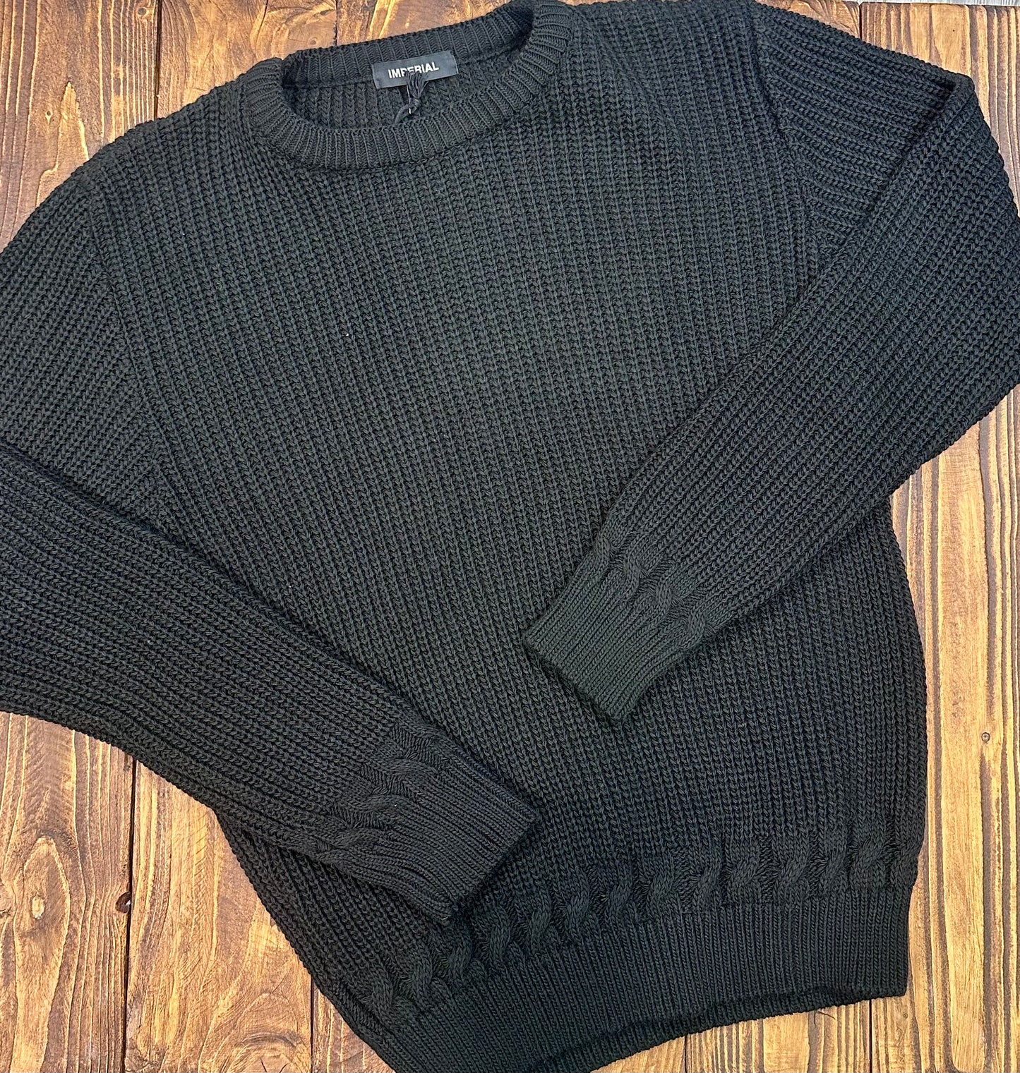Pull girocollo trecce IMPERIAL