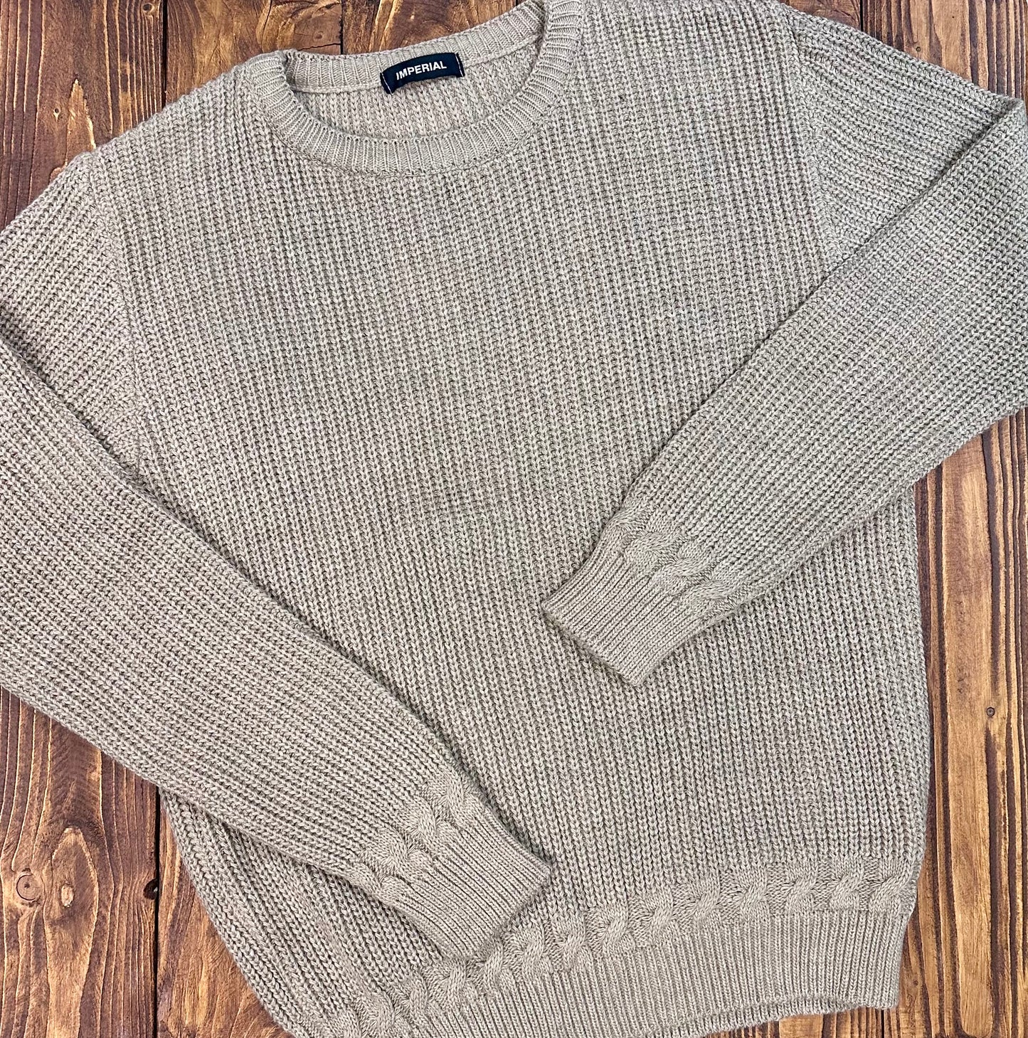 Pull girocollo trecce IMPERIAL
