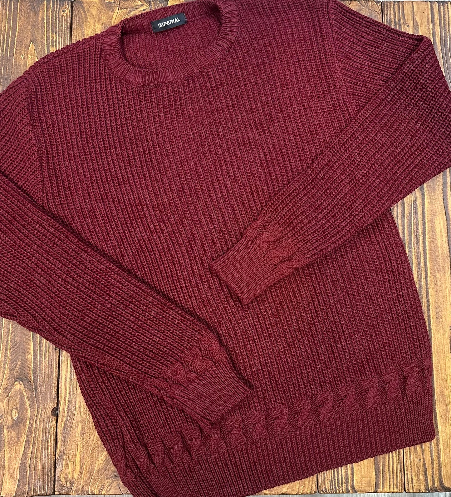 Pull girocollo trecce IMPERIAL