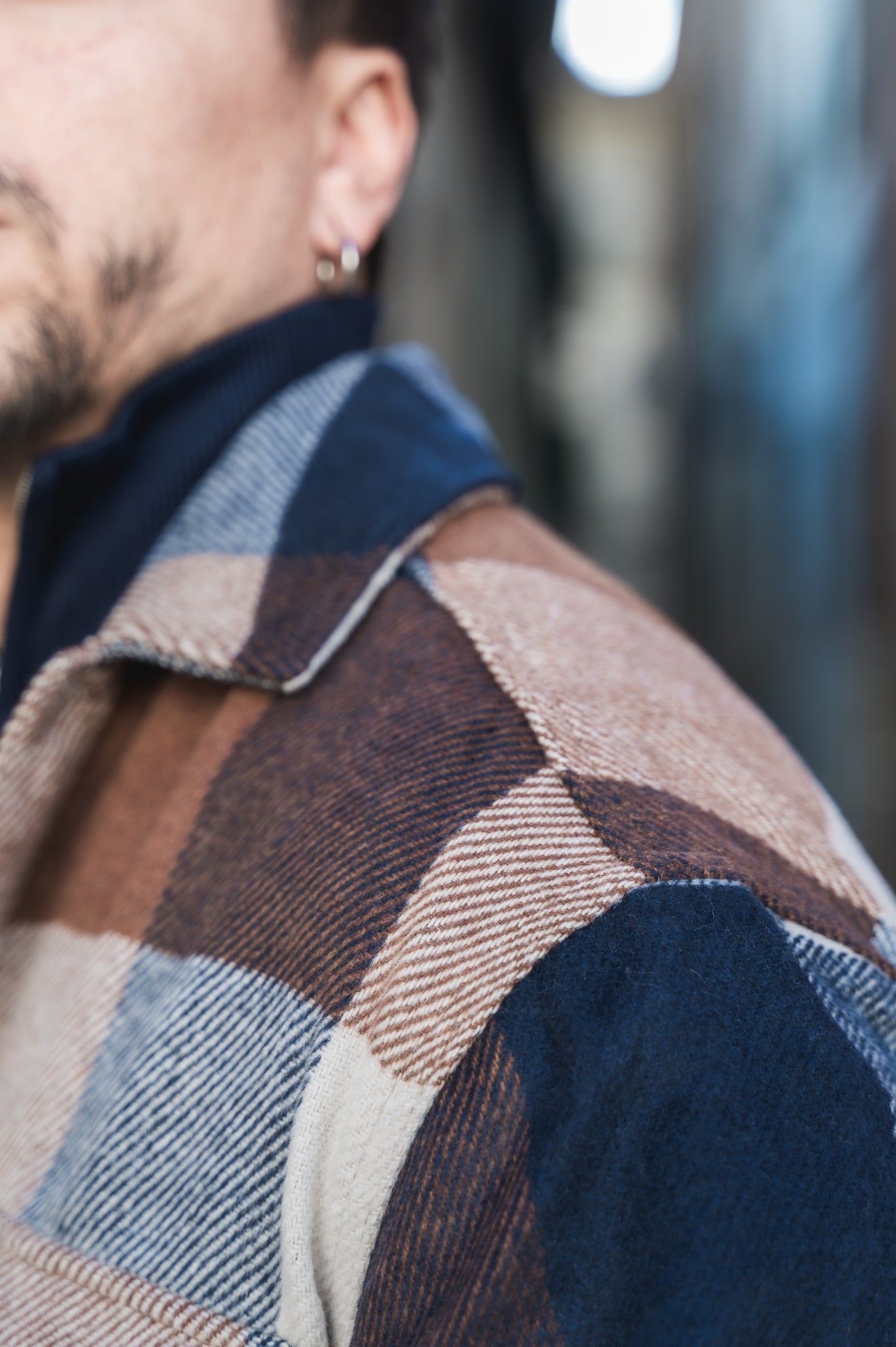 Camicione a quadri in flanella J&J