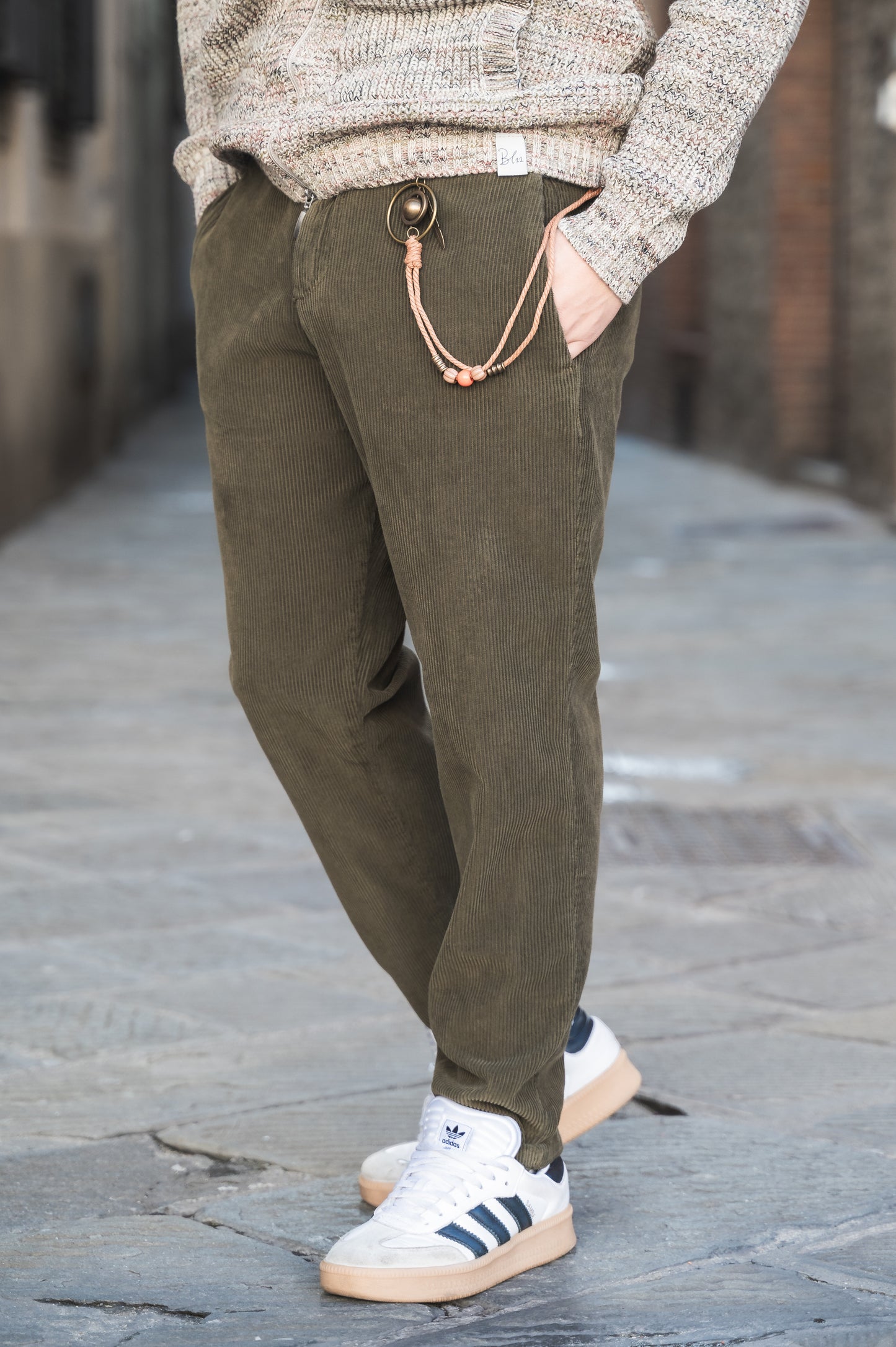 Pantalone Cropped Velluto OVER/D