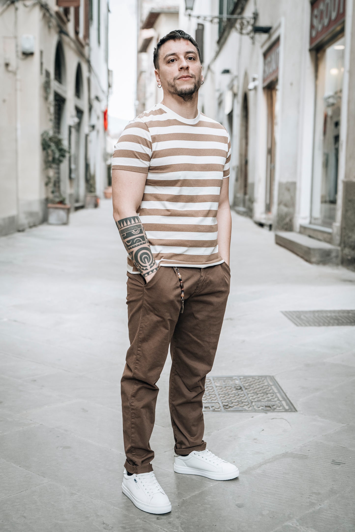 T-shirt Righe OVER/D