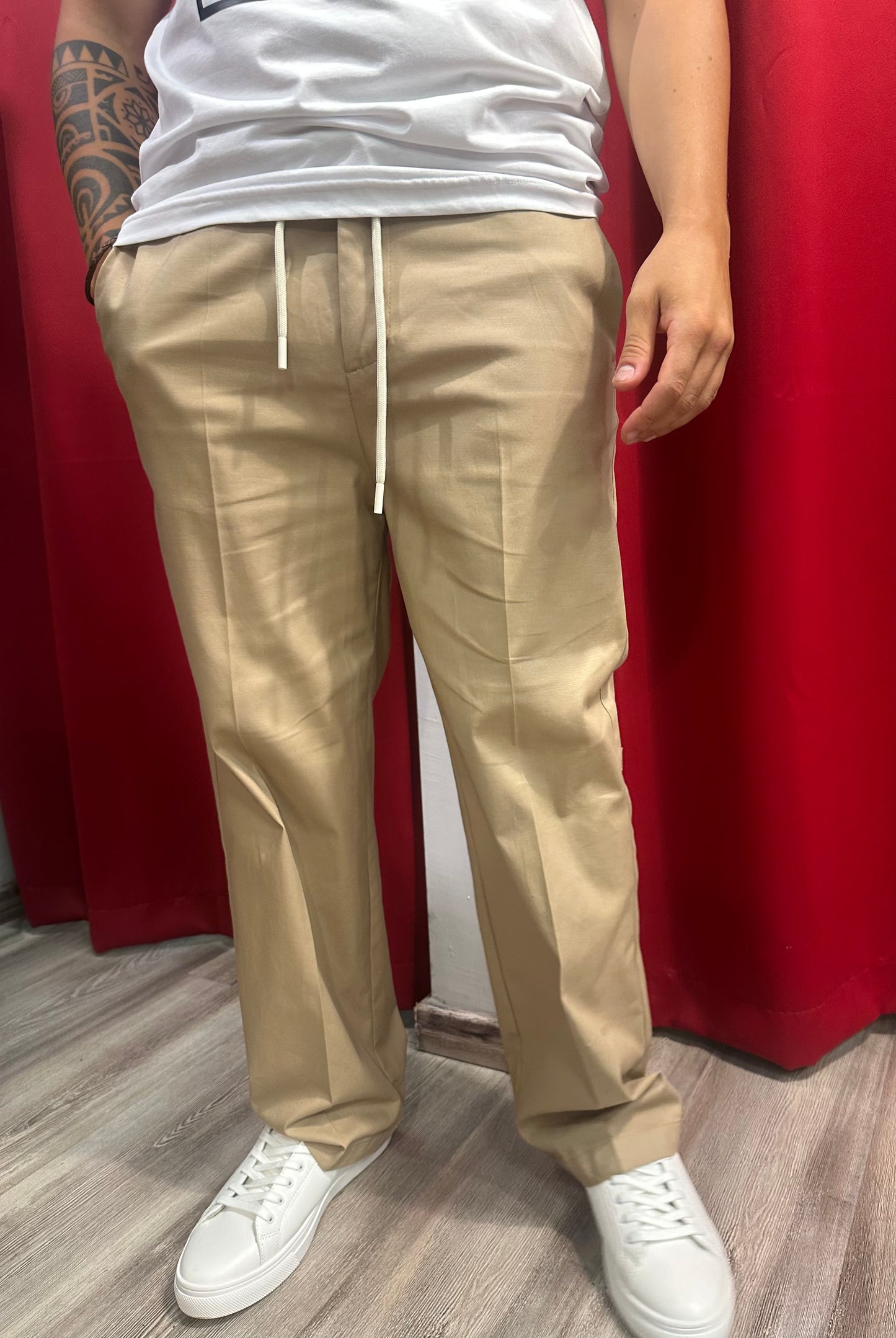 Pantalone con Laccio Gamba Larga