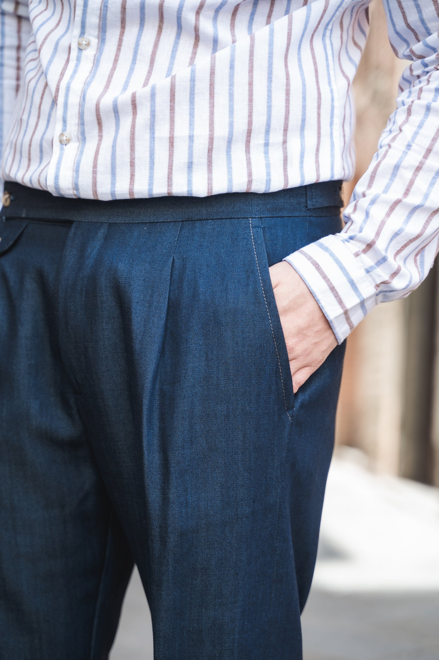 Pantalone in tela Denim IMPERIAL